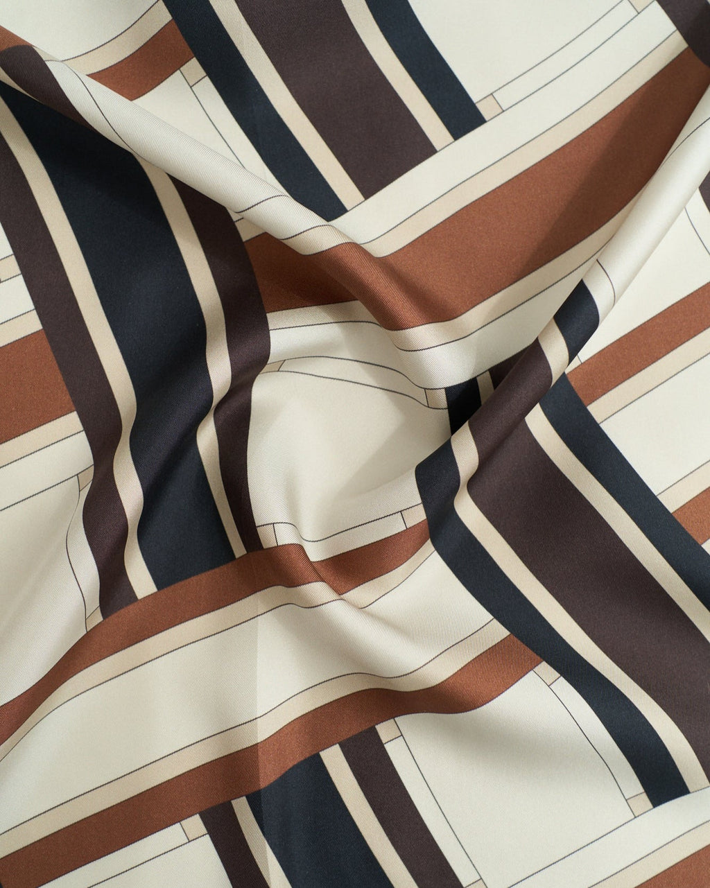 Lost Pattern x Leatherology Silk Square Scarf - Neutral