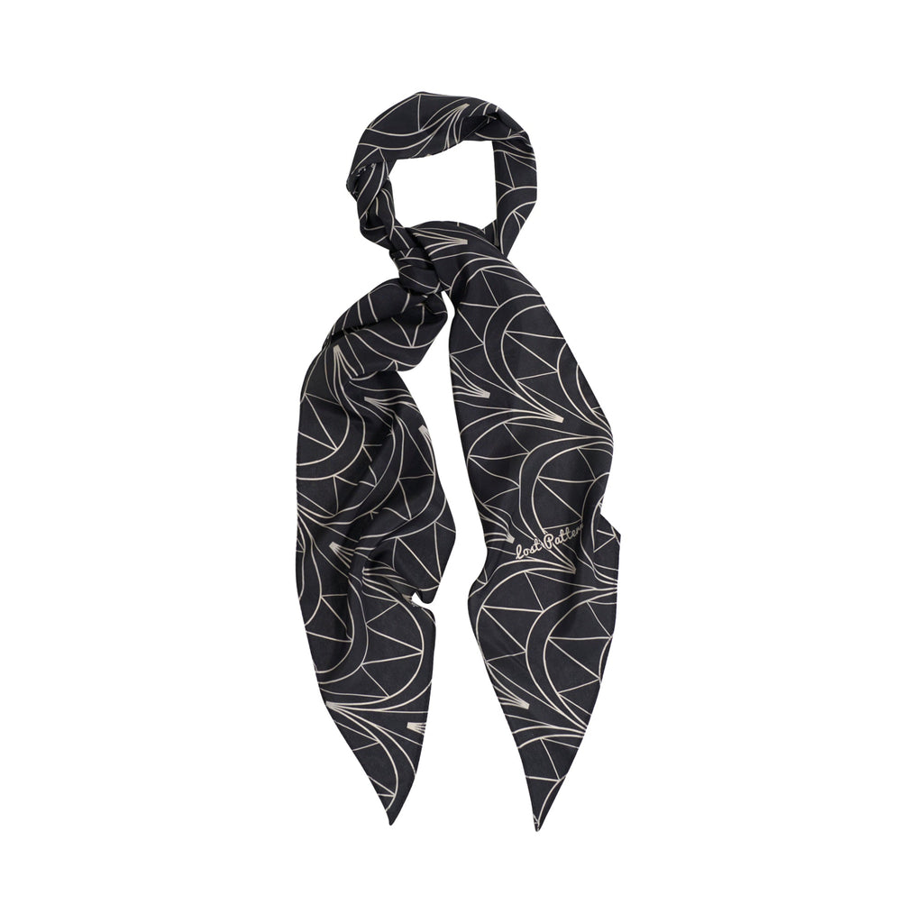"Chrysler" Silk Crepe Neck Scarf - Empire Back