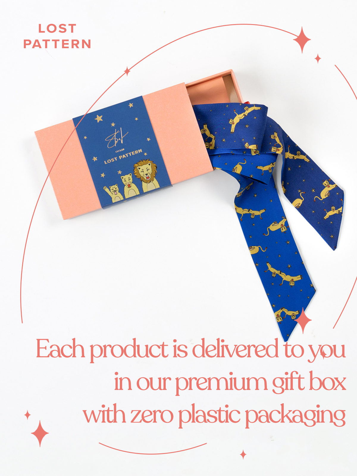 "Journey" Silk Twill Skinny Scarf by SHANTALL LACAYO