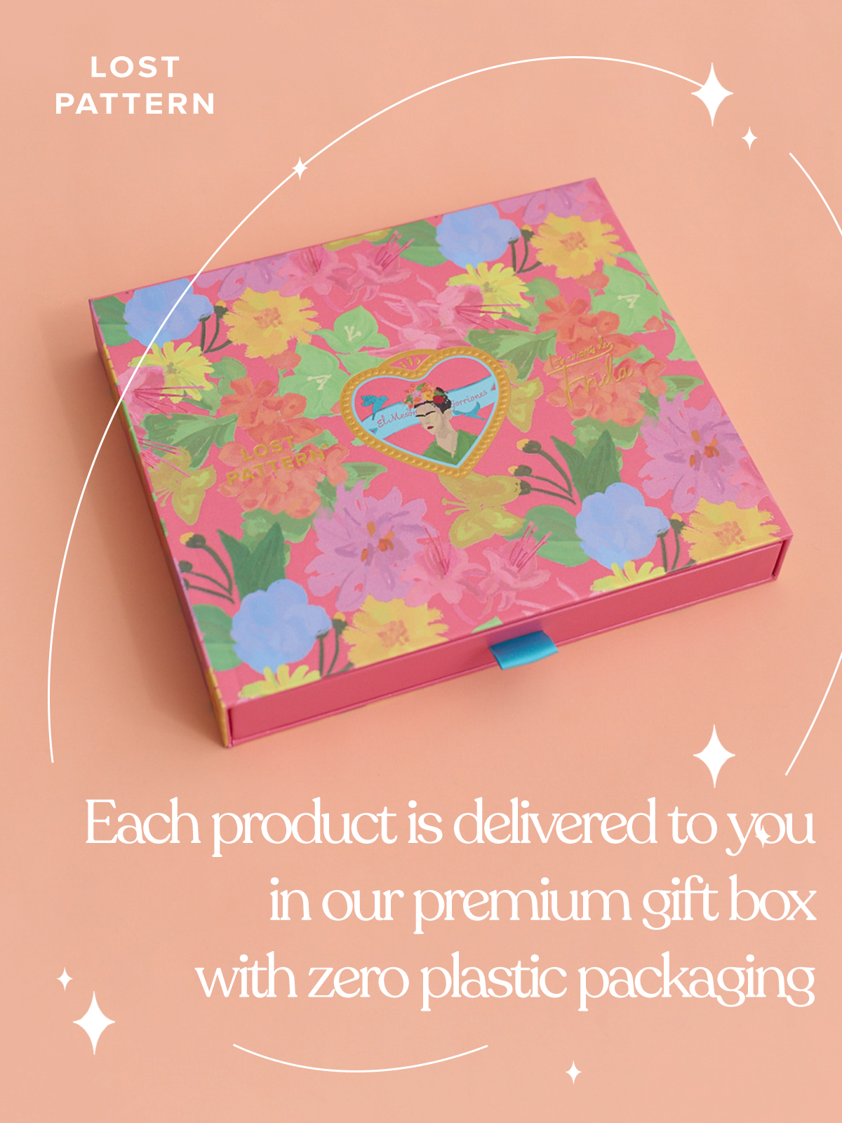 FRIDA x LOST PATTERN "House of Frida" Silk Bandana Scarf - Neon Green