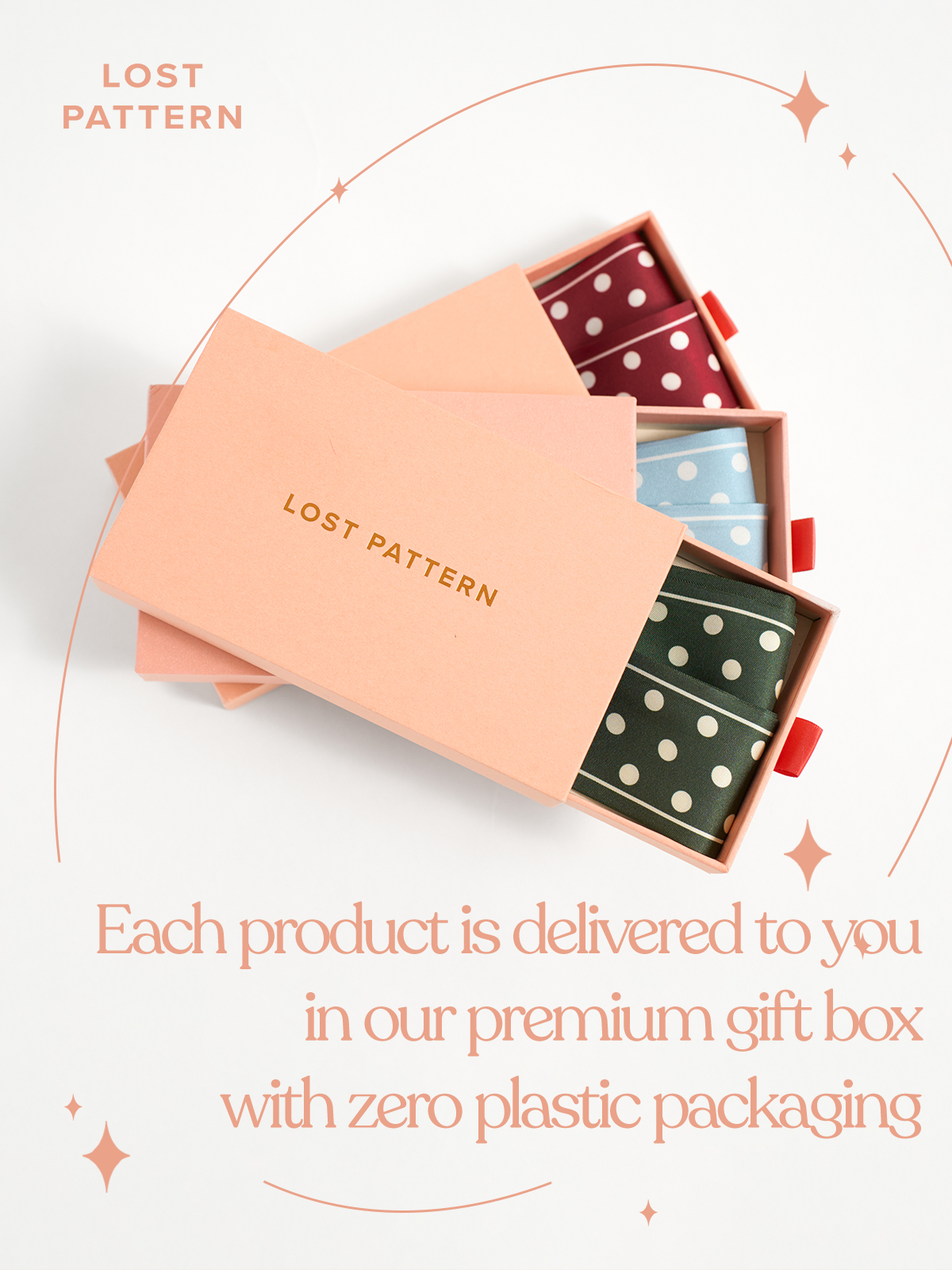 "Retro Polka" Silk Skinny Scarf - Baby Blue