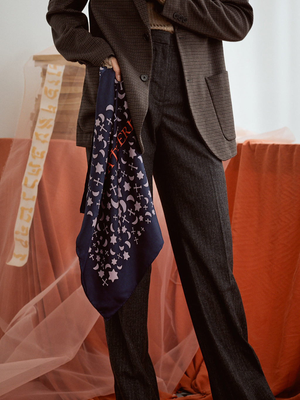 "Lexicon" Silk  Bandana