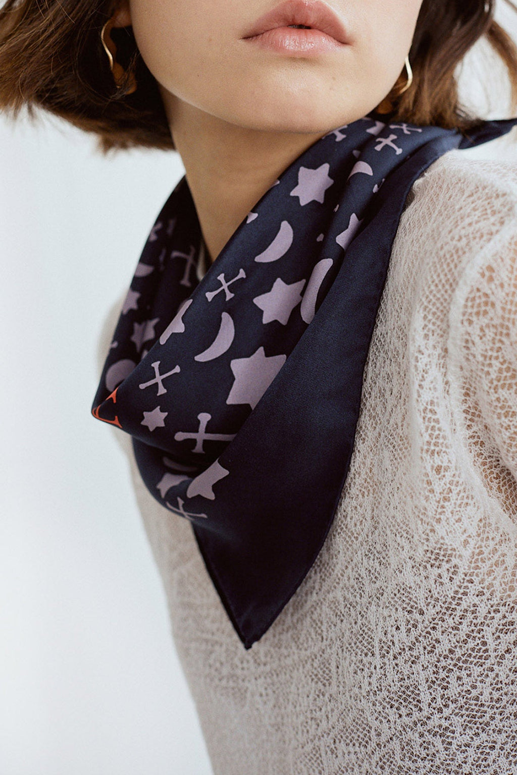 "Lexicon" Silk  Bandana