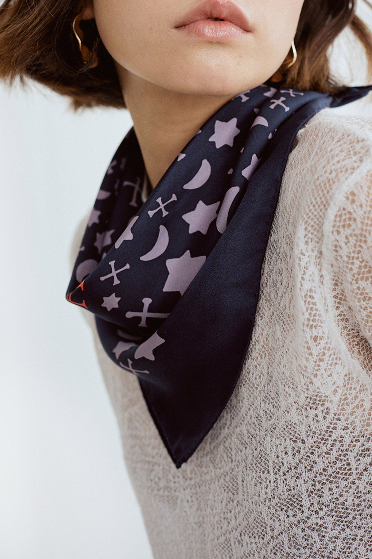 "Lexicon" Silk  Bandana