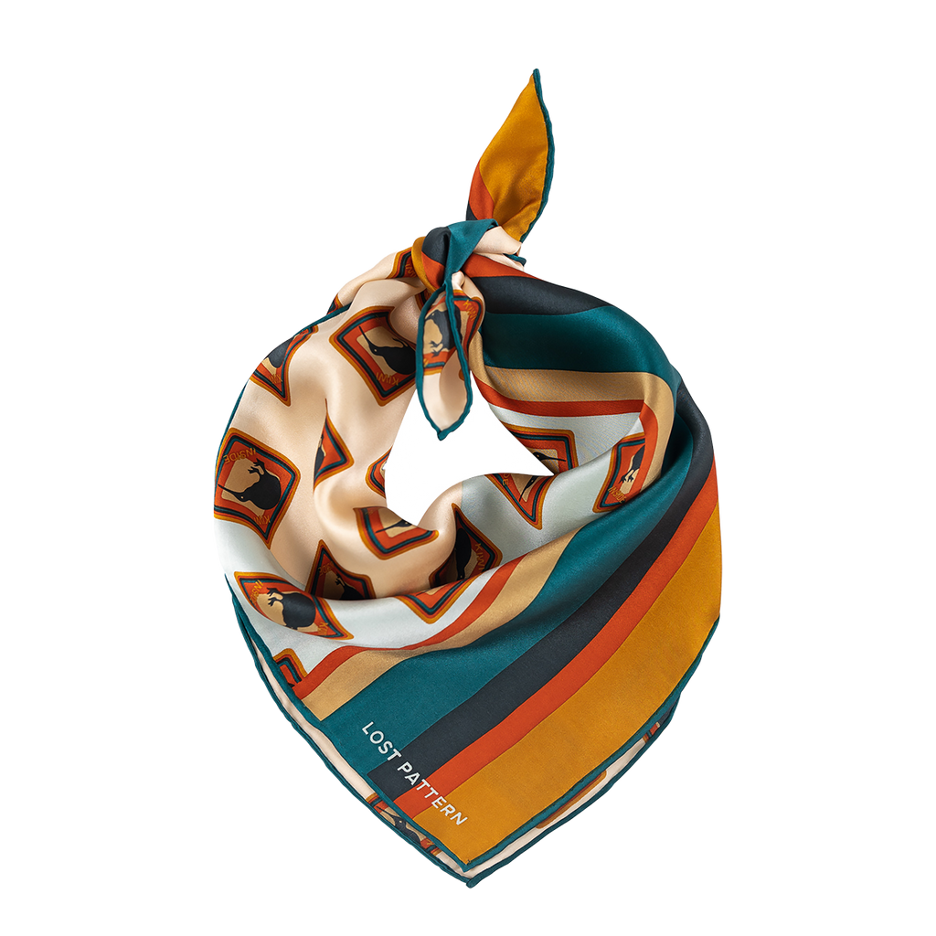 "Kiwi" Silk Bandana