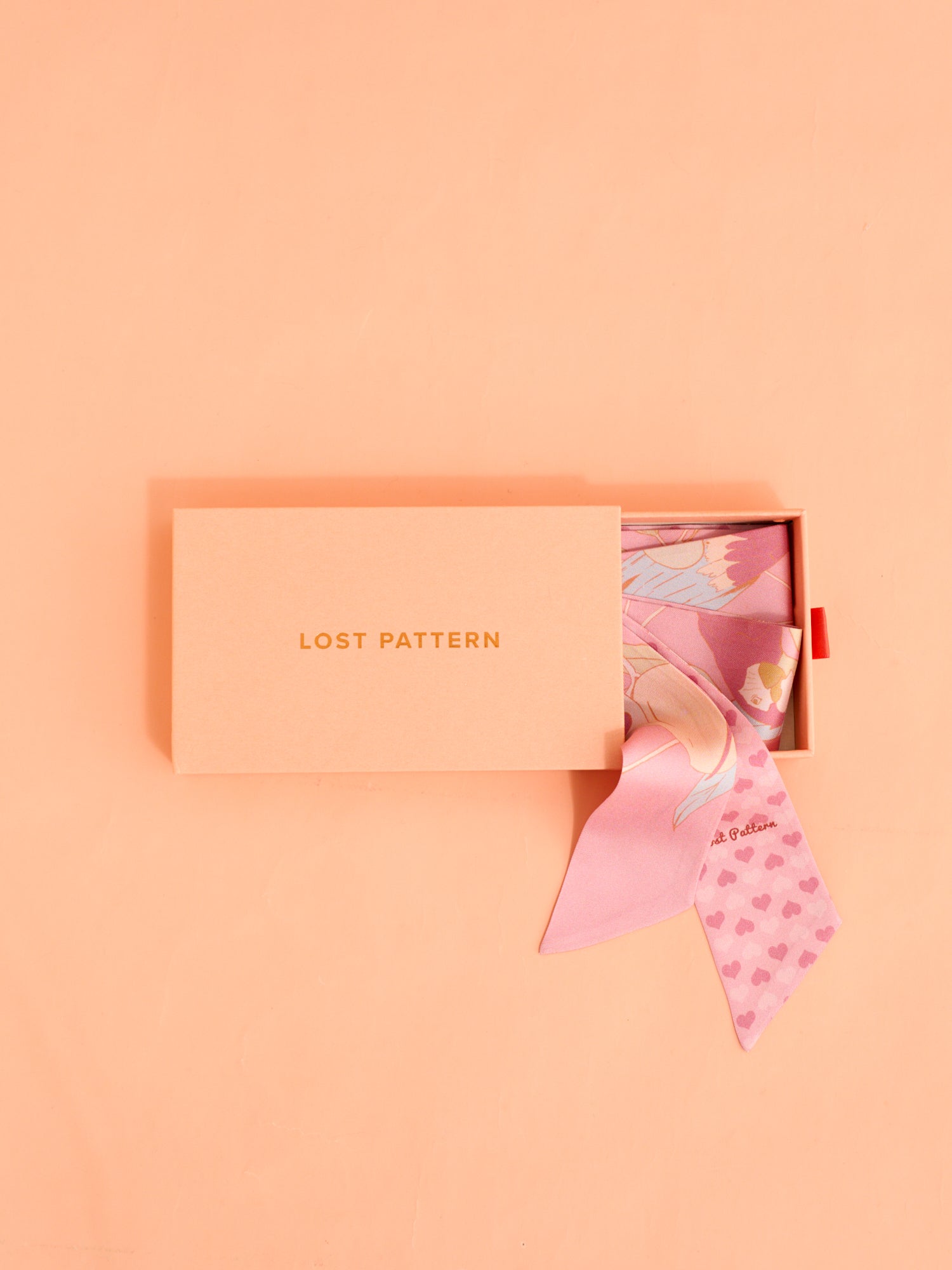 "El Amor" Silk Twill Neck Bow - Pink