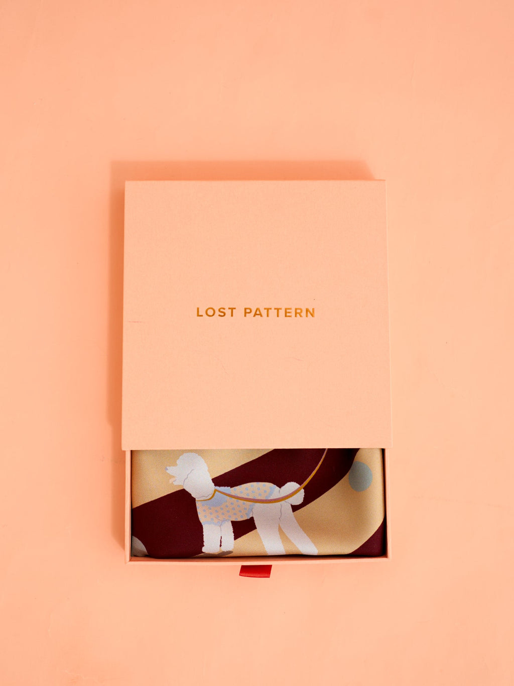 "Pan Pan" Silk Bandana - Coffee