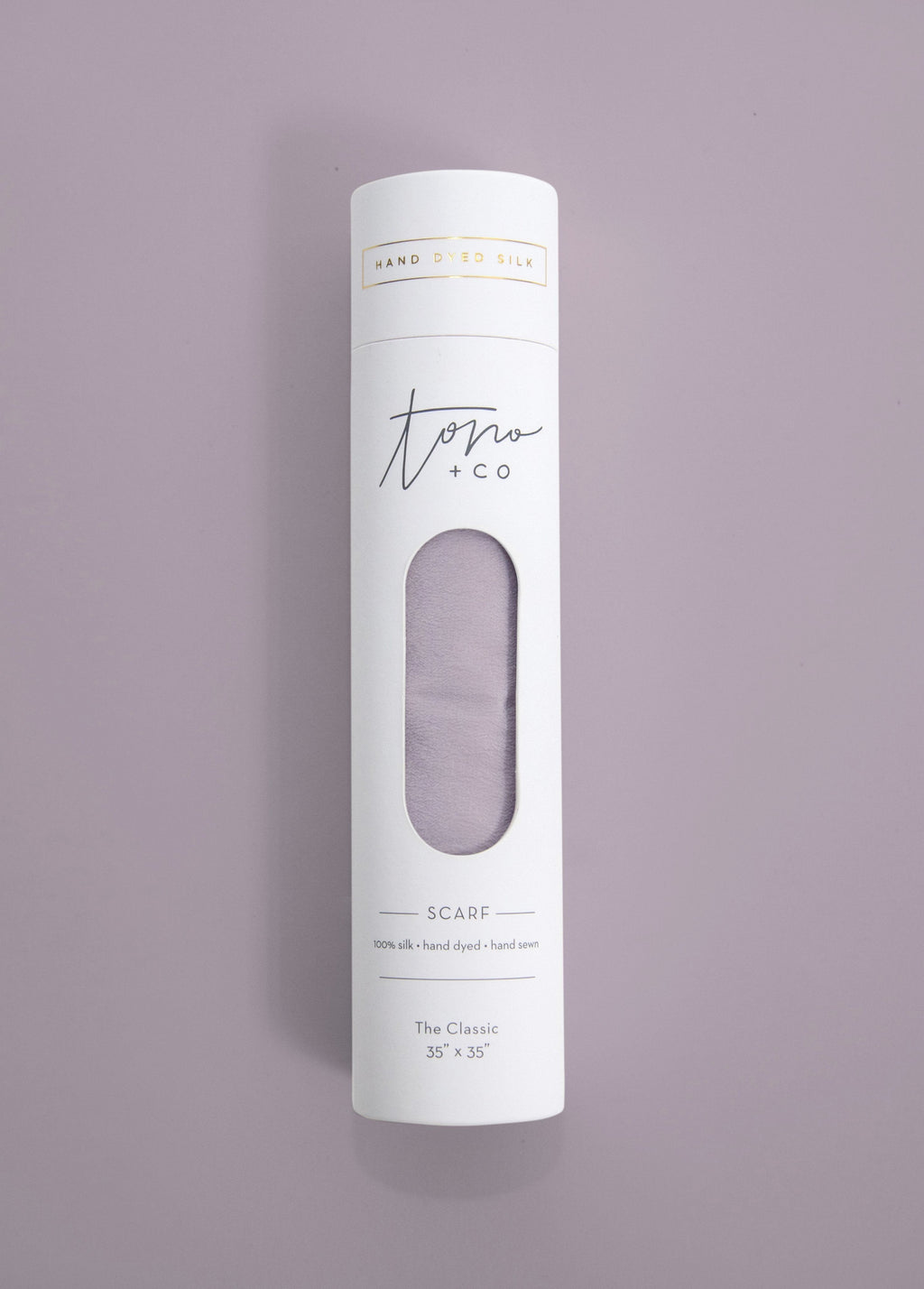 'The Classic' Washable Silk Scarf in Lilac