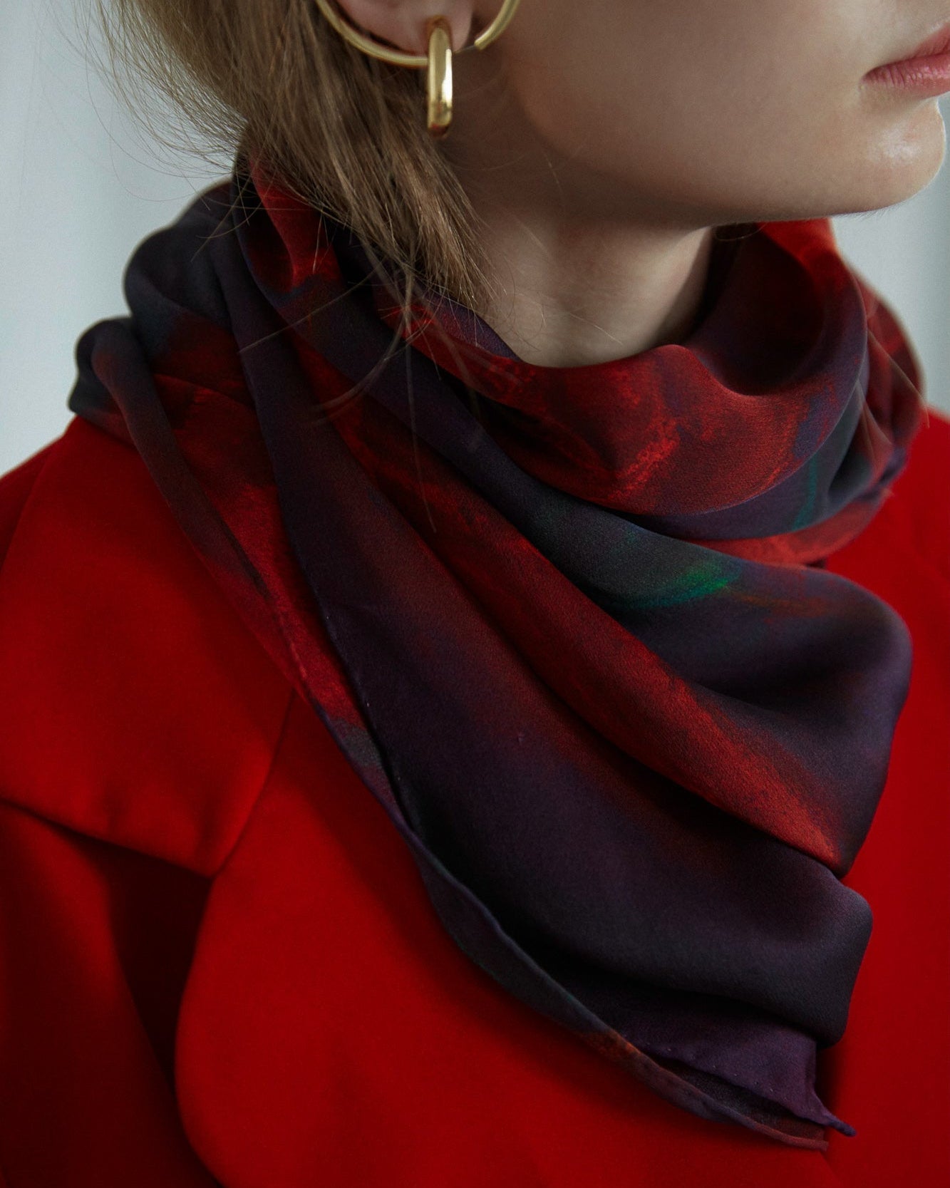 "La Rosa" Silk Shawl