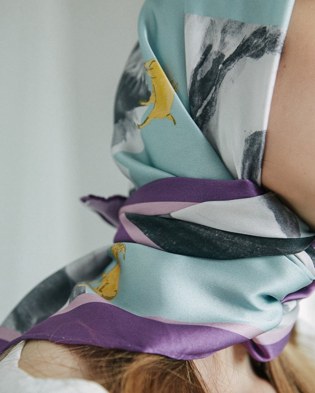 "Himalaya" Large Silk Scarf