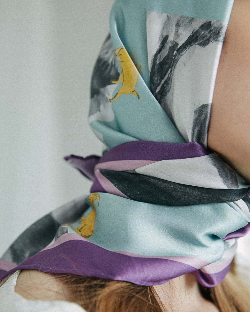 "Himalaya" Large Silk Scarf