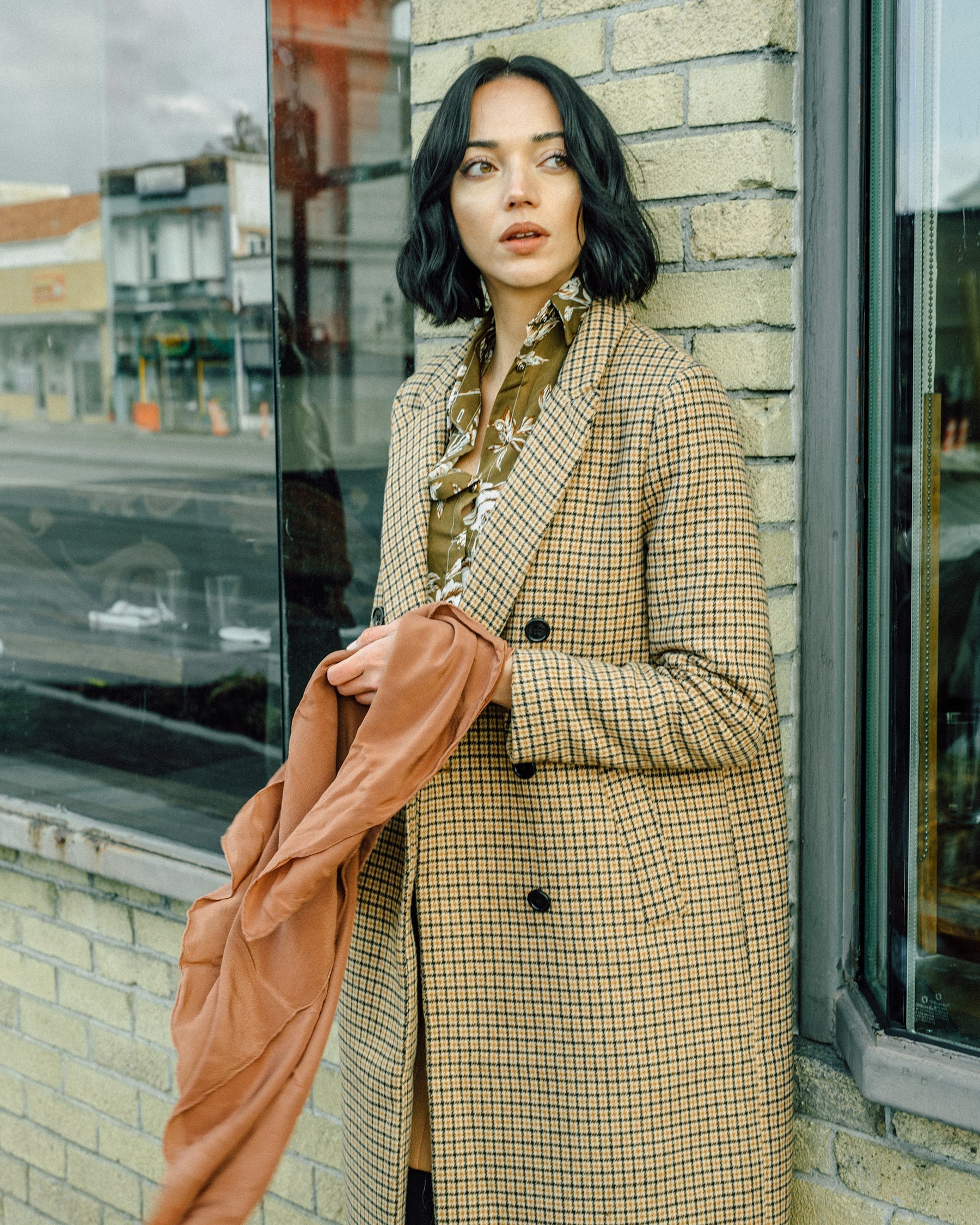 'The Classic' Washable Silk Scarf in Rose Gold