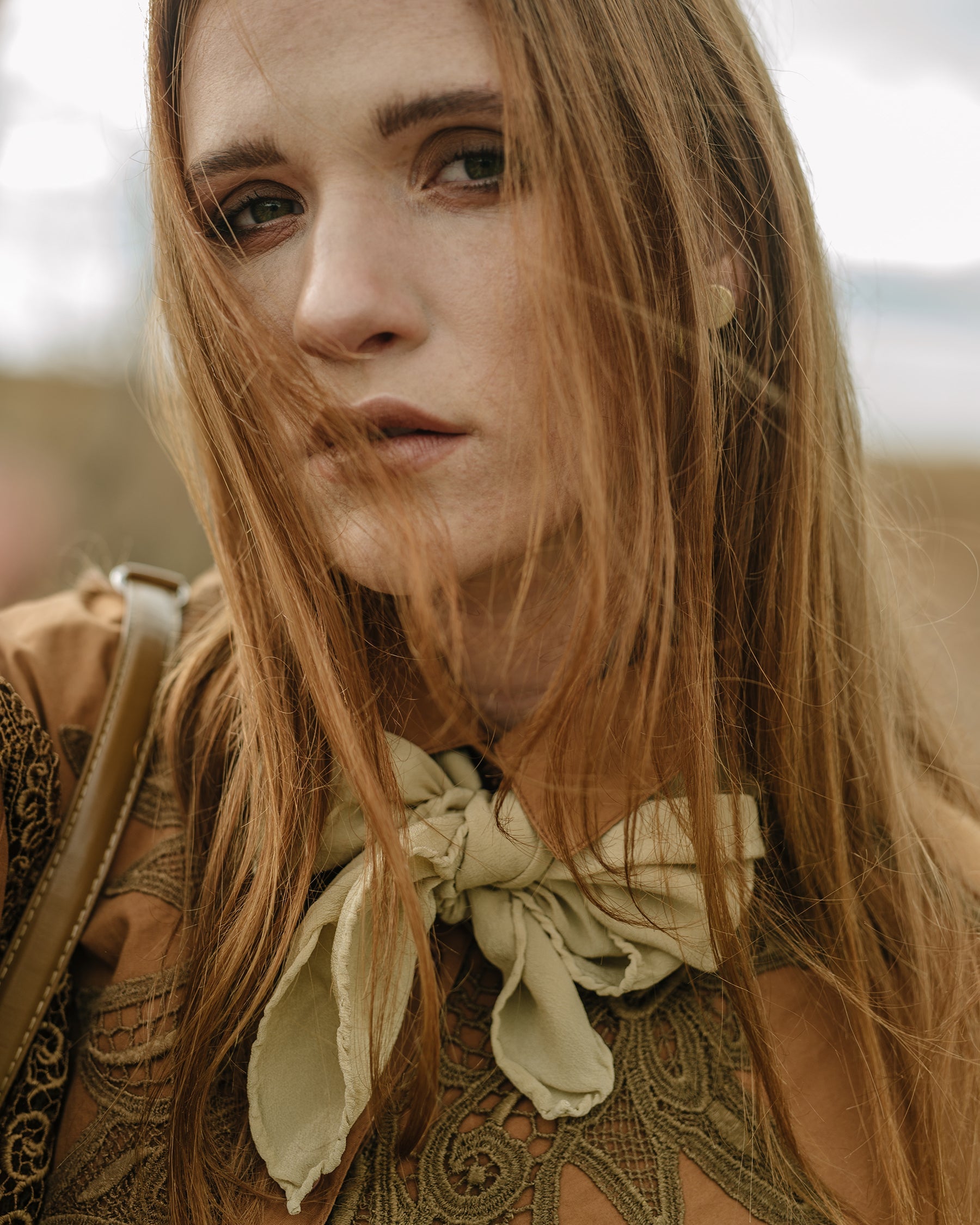 'The Classic' Washable Silk Scarf in Cream