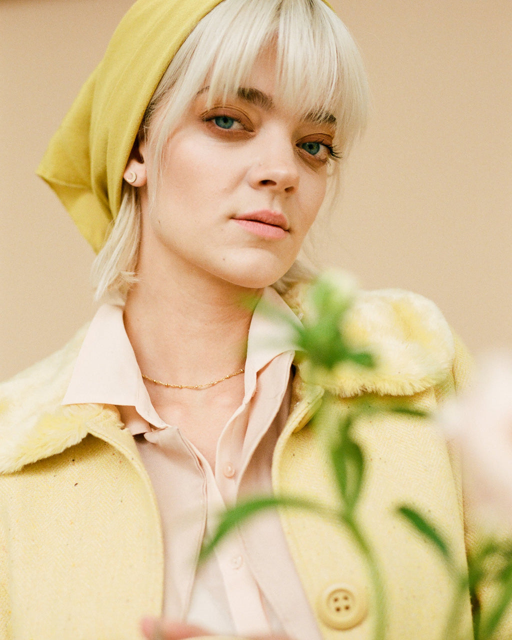 'The Classic' Washable Silk Scarf in Honey