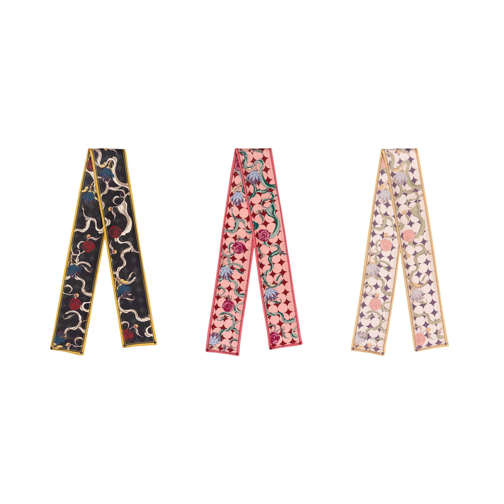 "Dream" Silk Twill Neck Bow - Sakura Pink