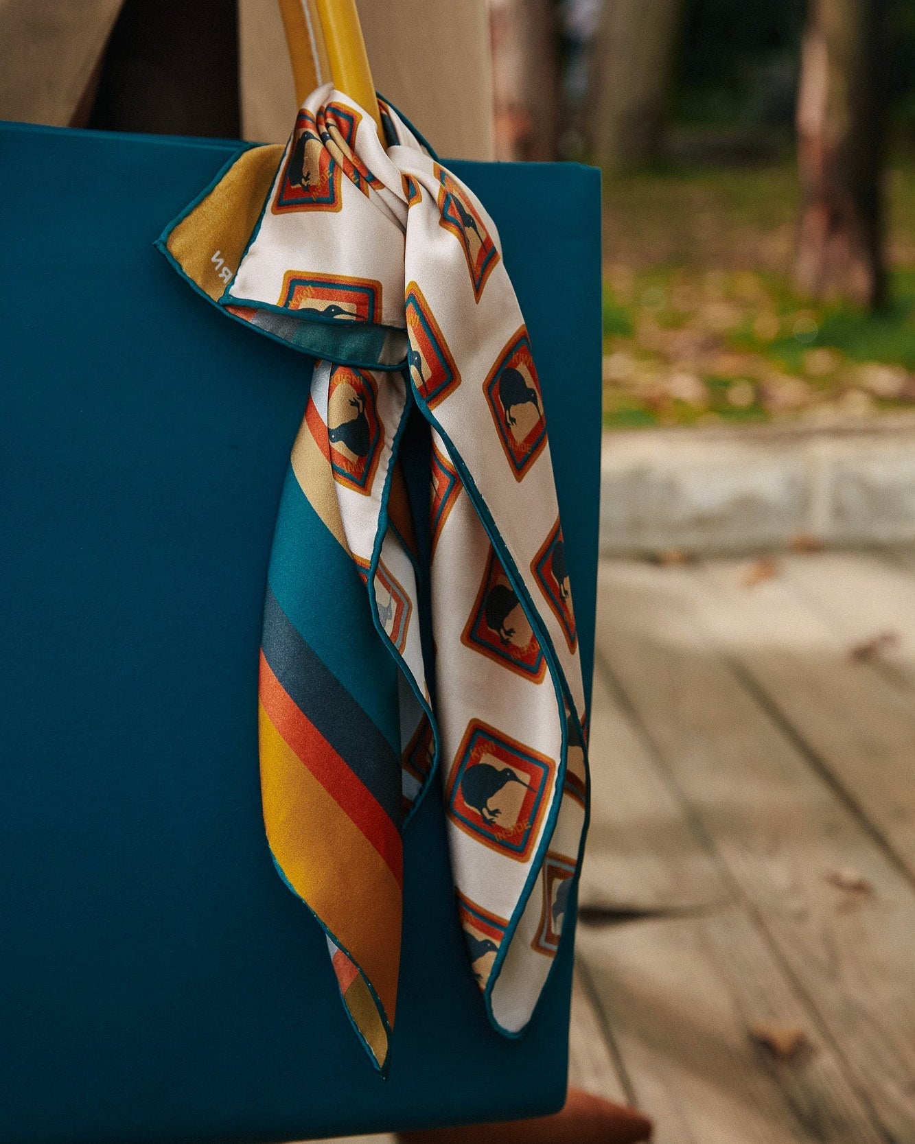 "Kiwi" Silk Bandana