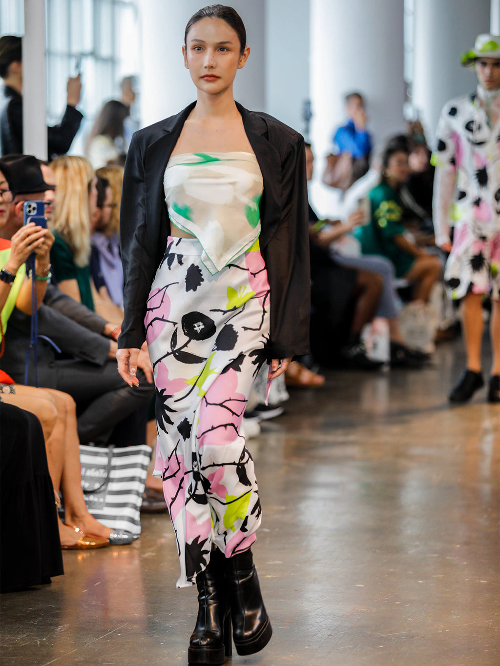 FRIDA x LOST PATTERN "Frida's Dream" Silk Bandana Scarf - Green