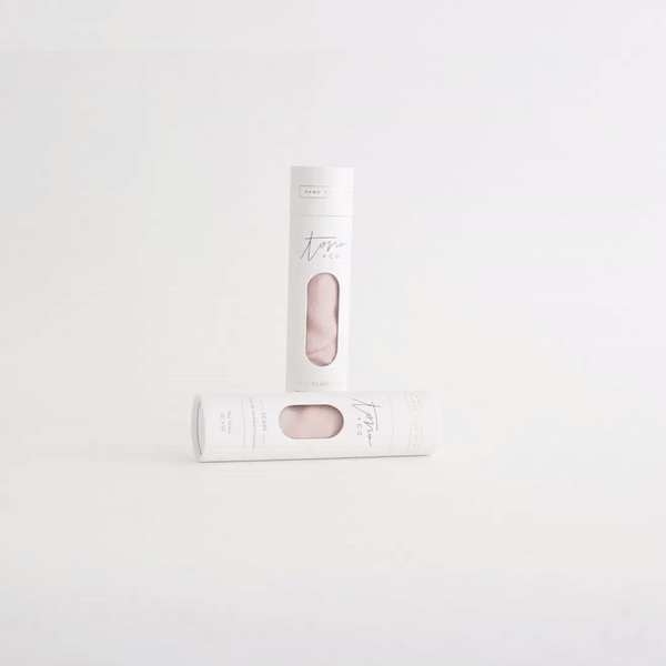 'The Classic' Washable Silk Scarf in Blush