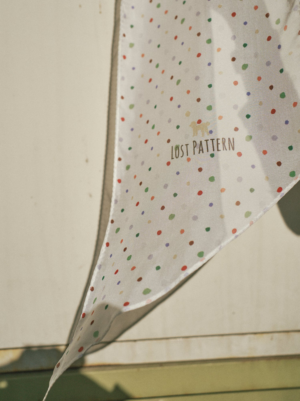 "Petal Veil" Silk Chiffon Neck Scarf - Rainbow Gummies