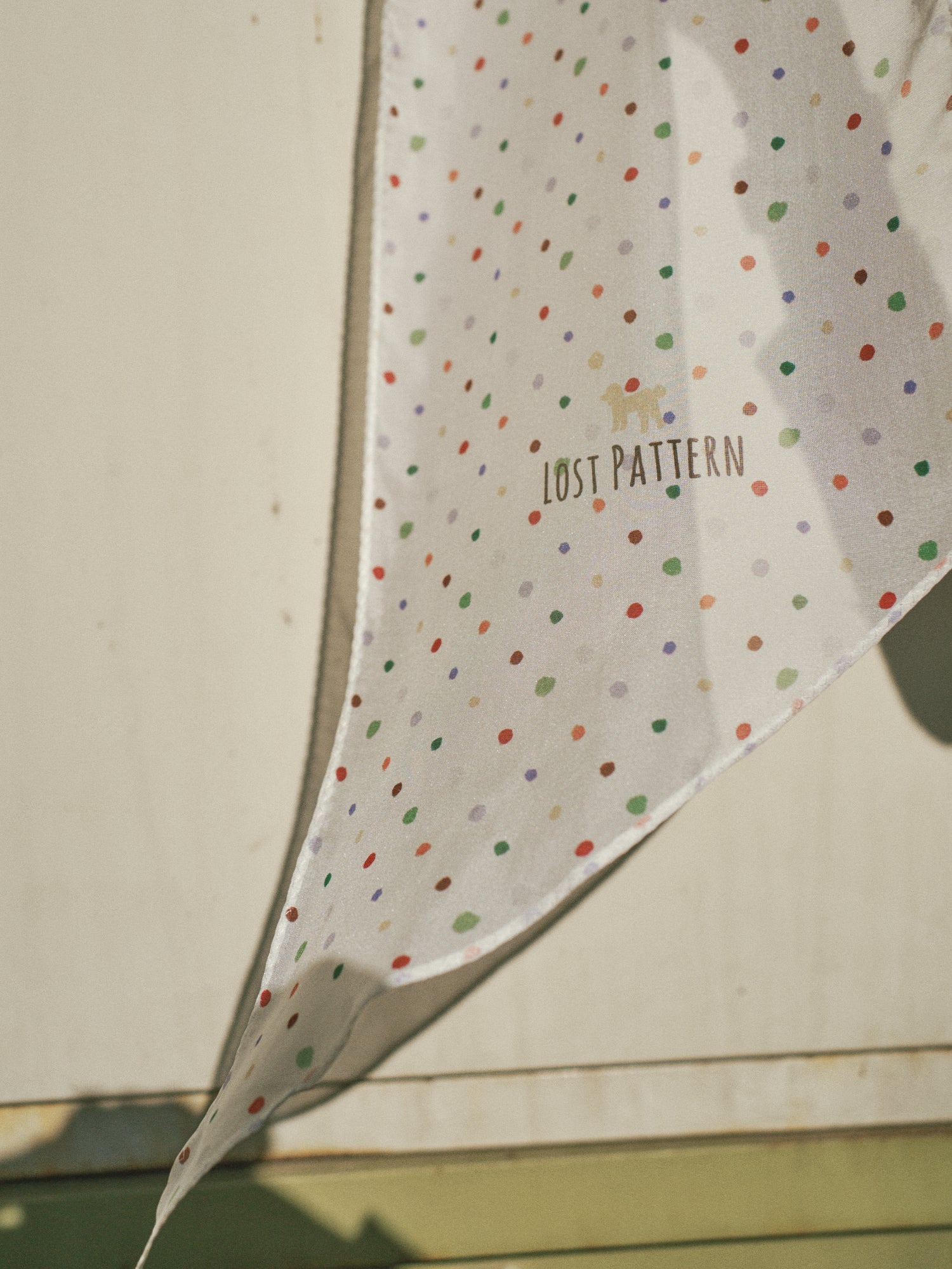 "Petal Veil" Silk Chiffon Neck Scarf - Rainbow Gummies