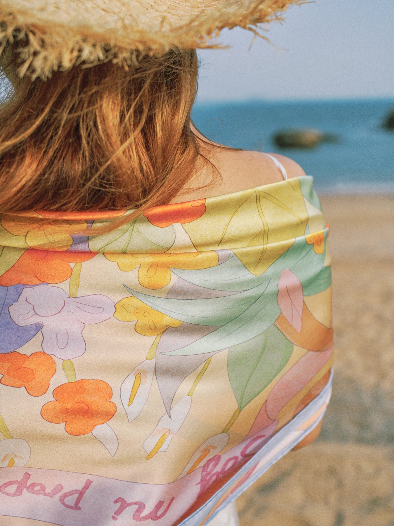 "I Am My Own Muse by Frida" Large Silk Scarf