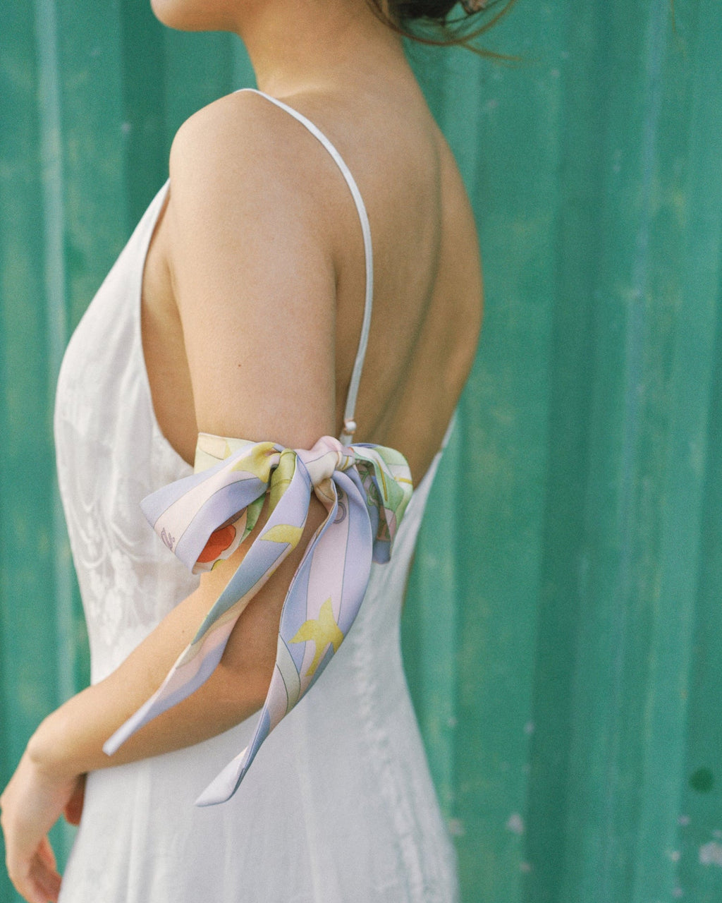 "I Am My Own Muse by Frida" Silk Twill Skinny Scarf