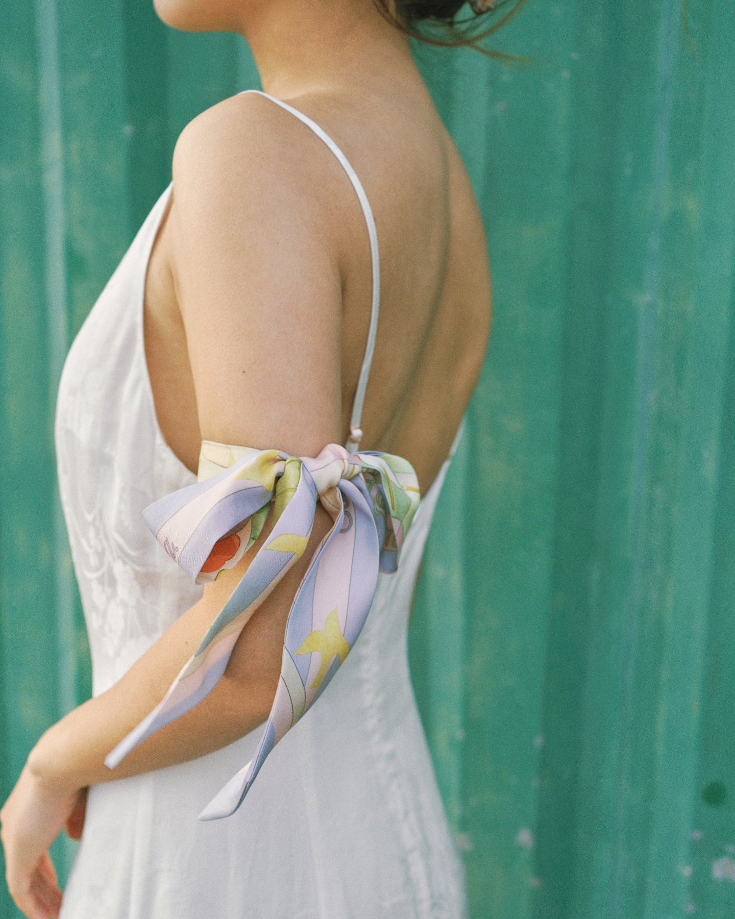 "I Am My Own Muse by Frida" Silk Twill Skinny Scarf