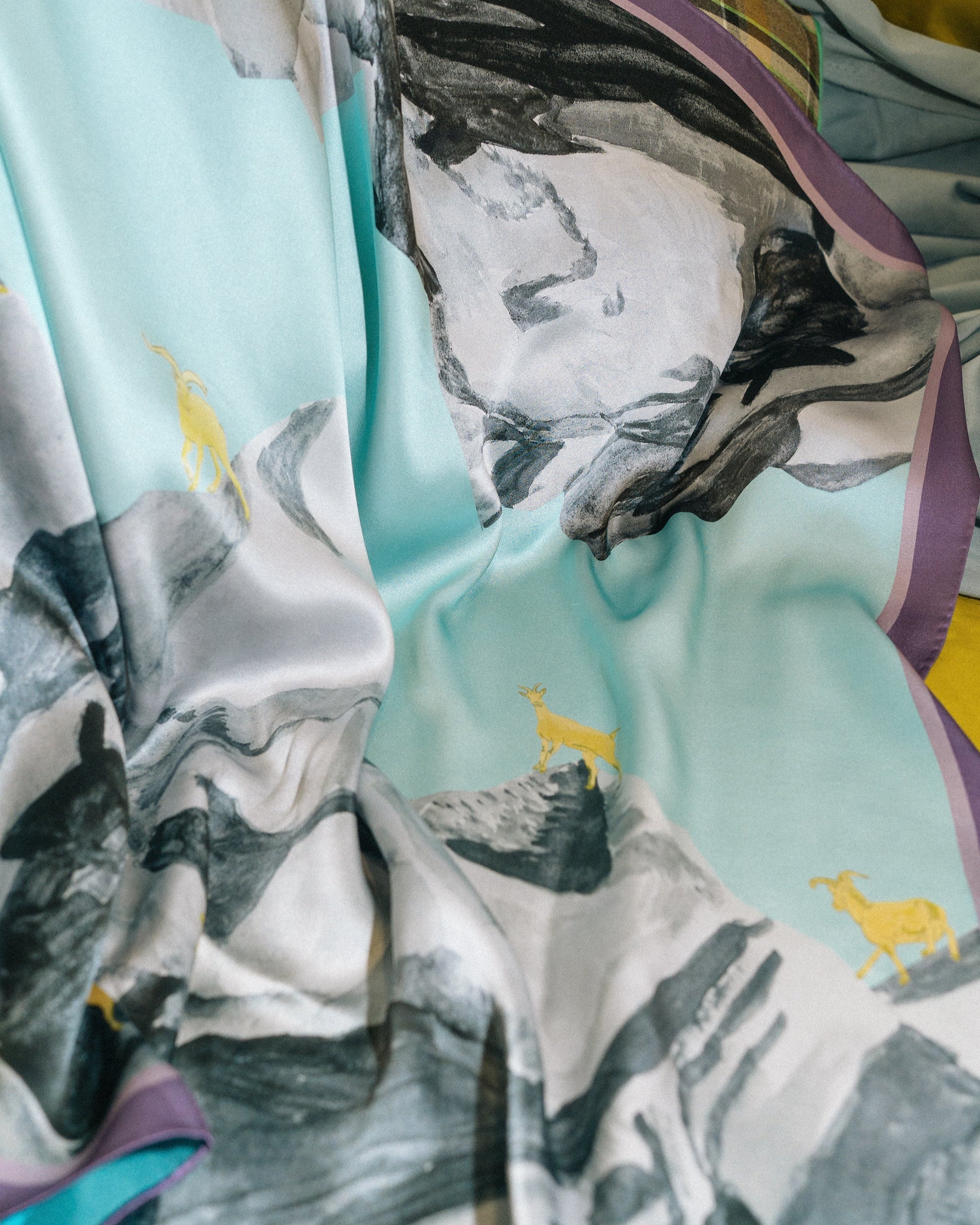 "Himalaya" Large Silk Scarf