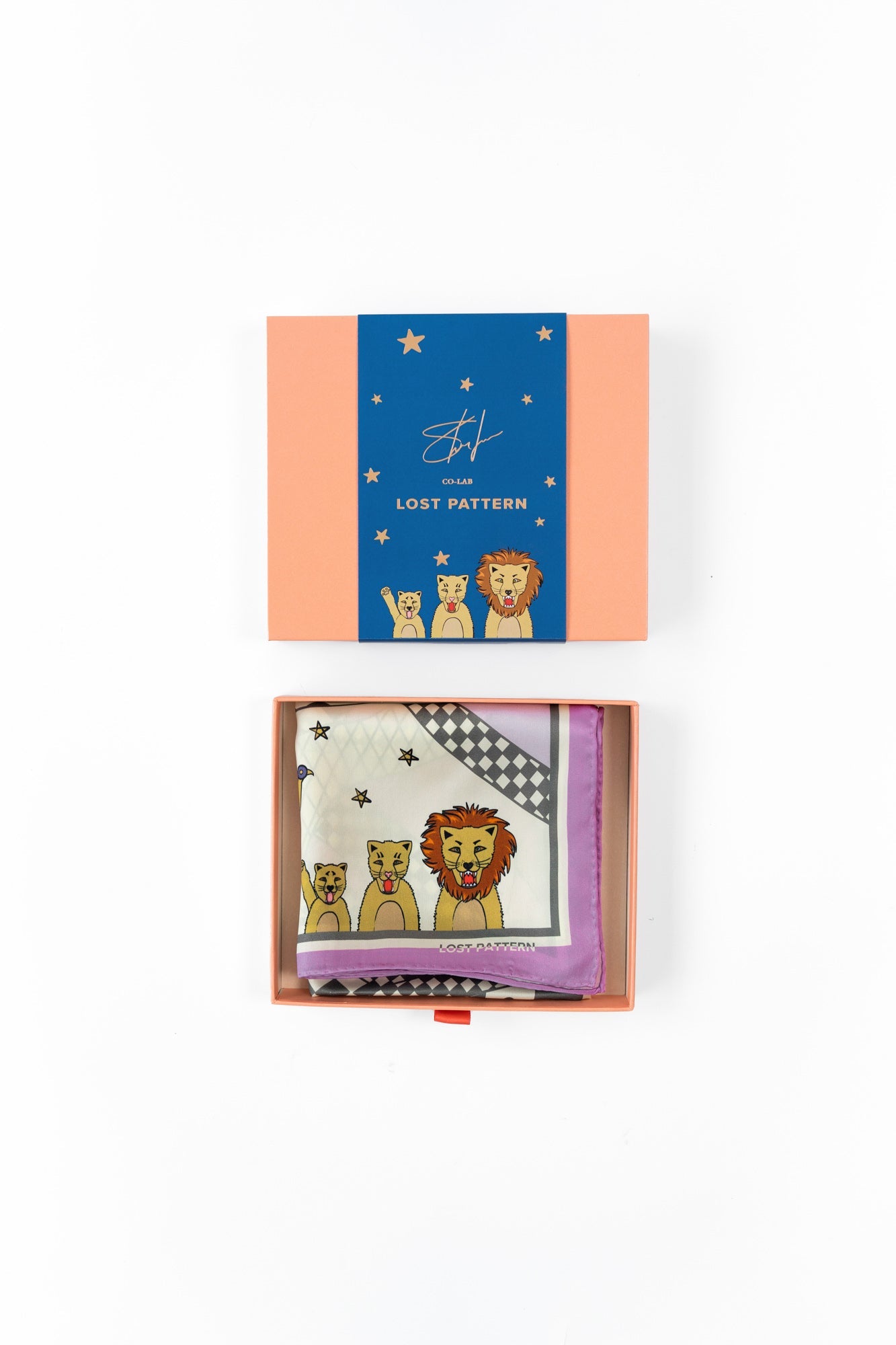 "Journey" Silk Scarf by SHANTALL LACAYO - Lavender Pink