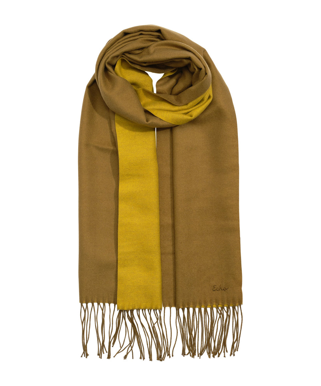 Double Face Scarf in color olive