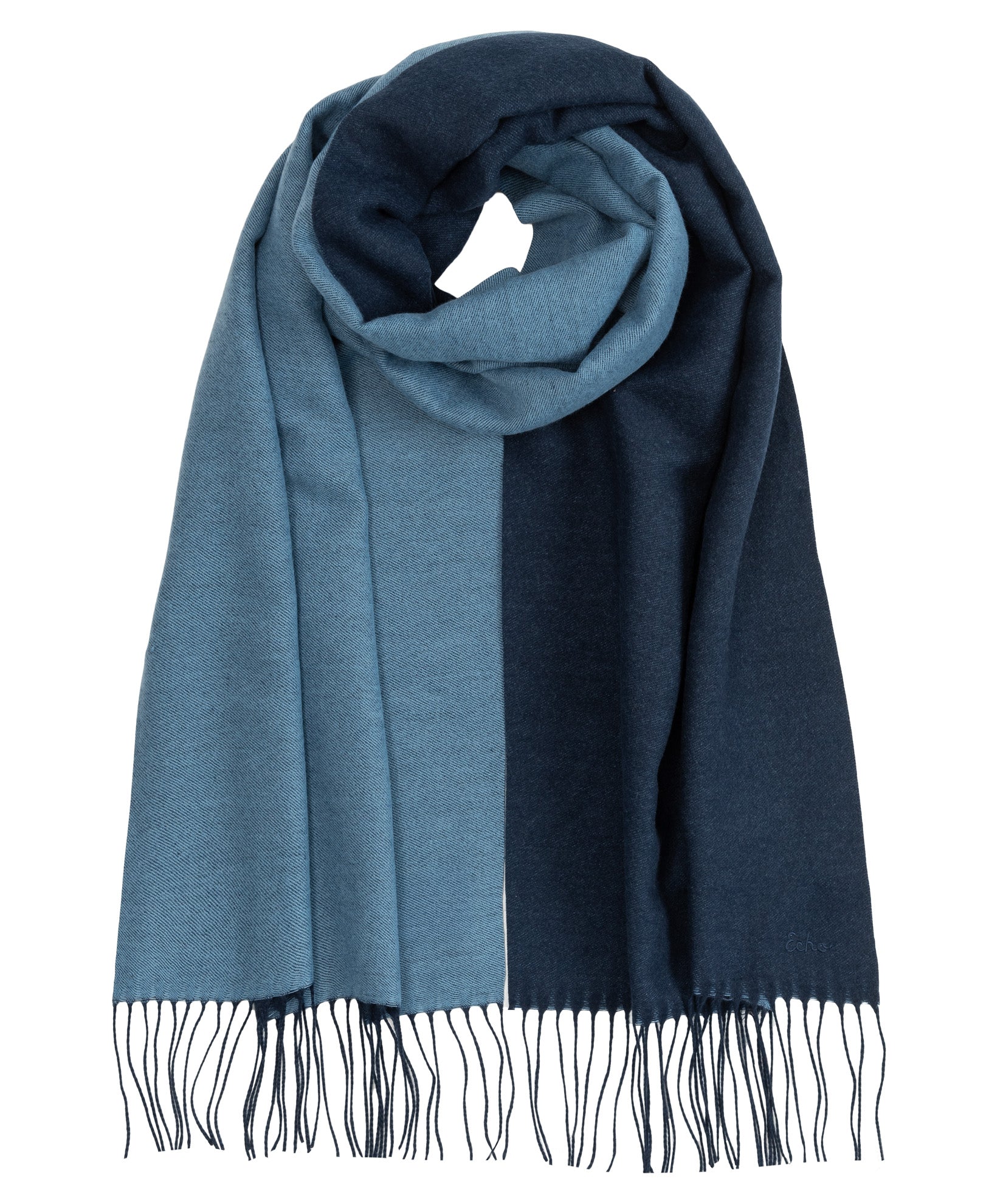 Double Face Scarf in color navy