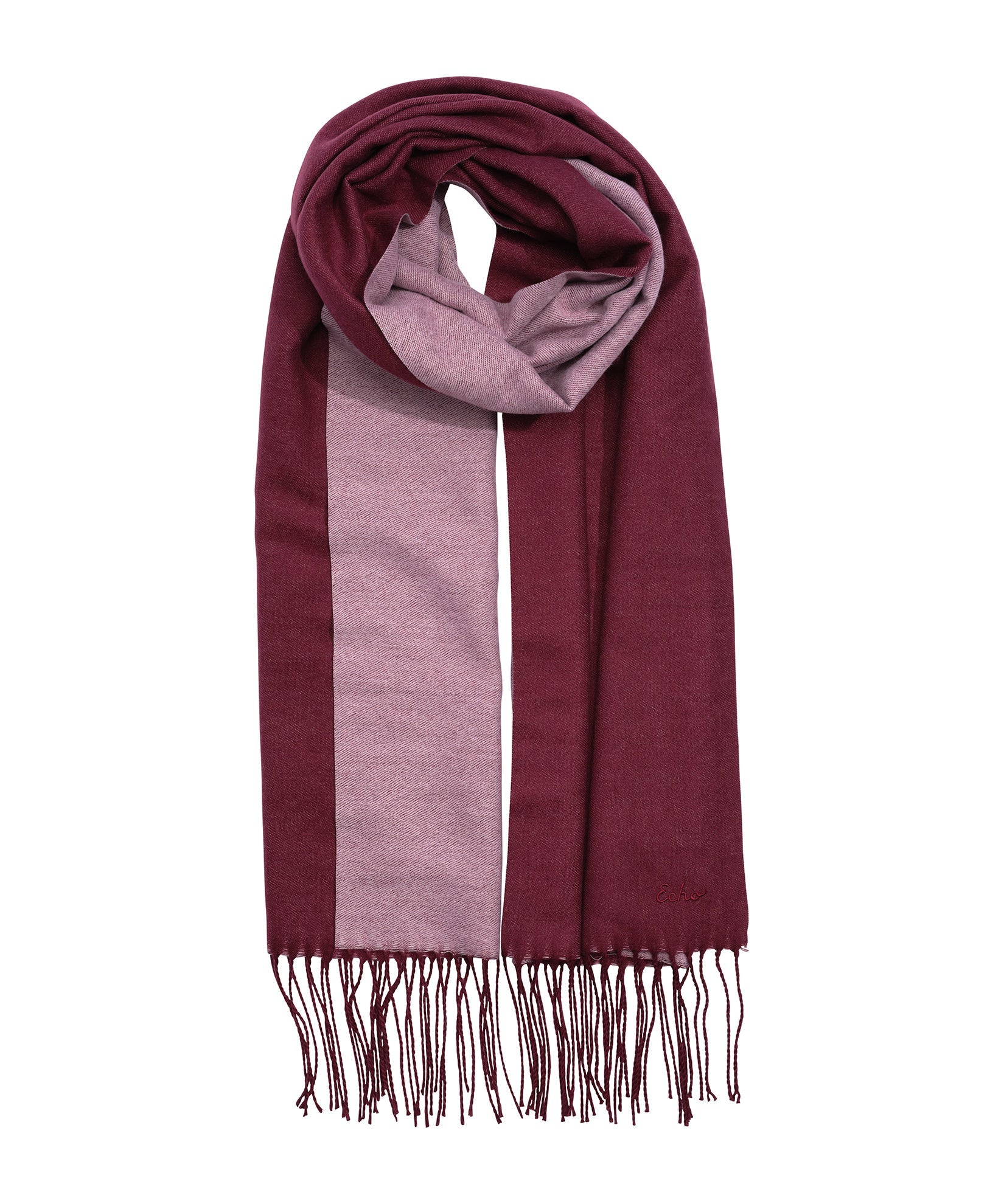 Double Face Scarf in color fig