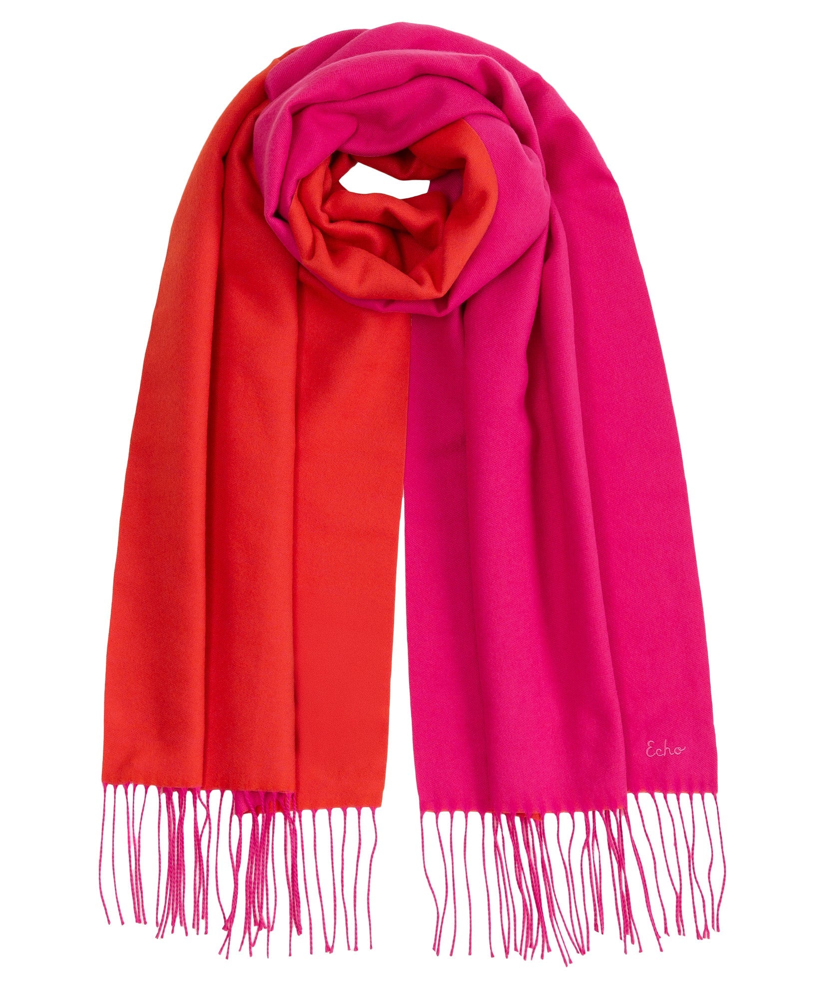 Double Face Scarf in color rose violet