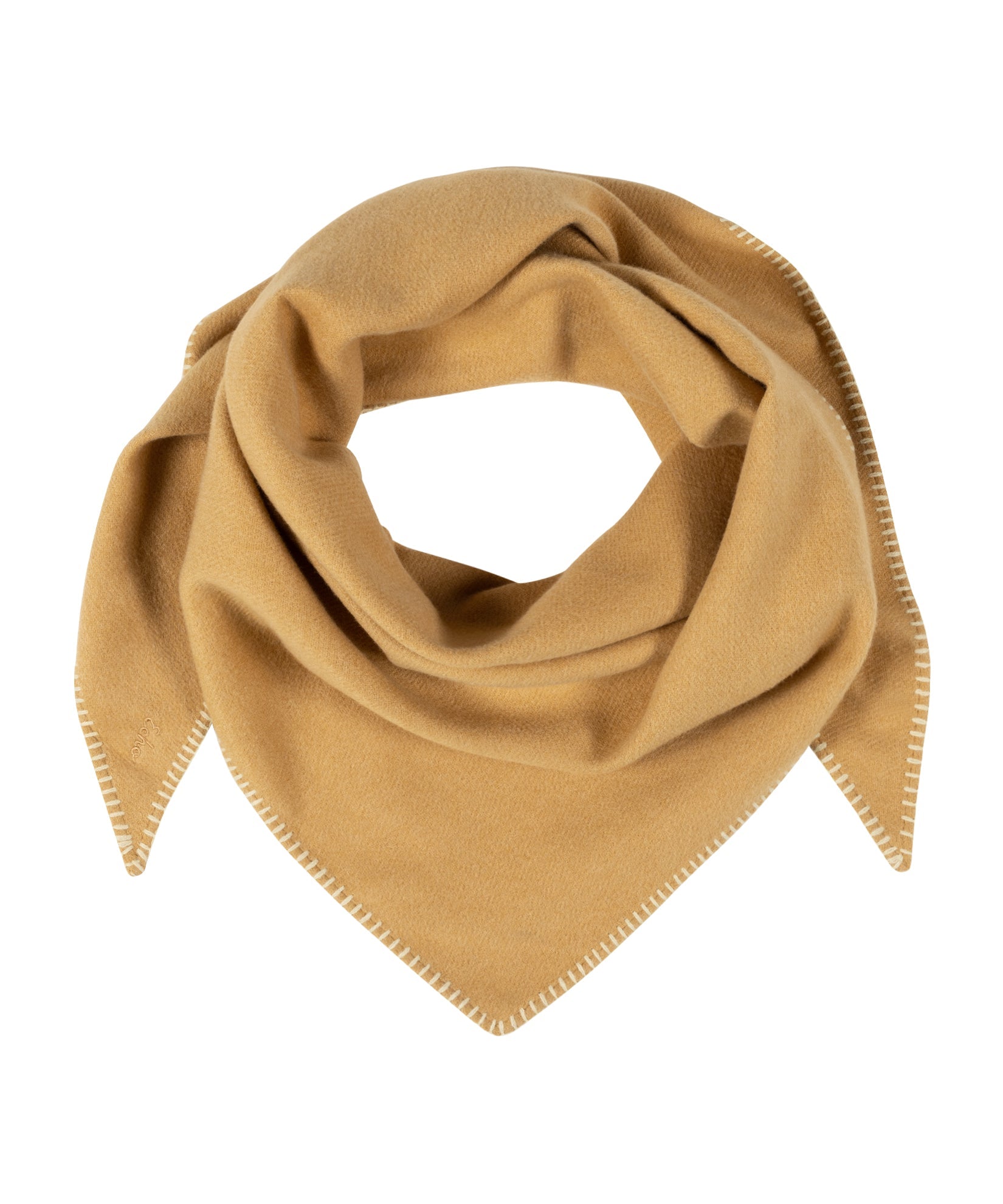 Oversized Triangle Wrap in color camel