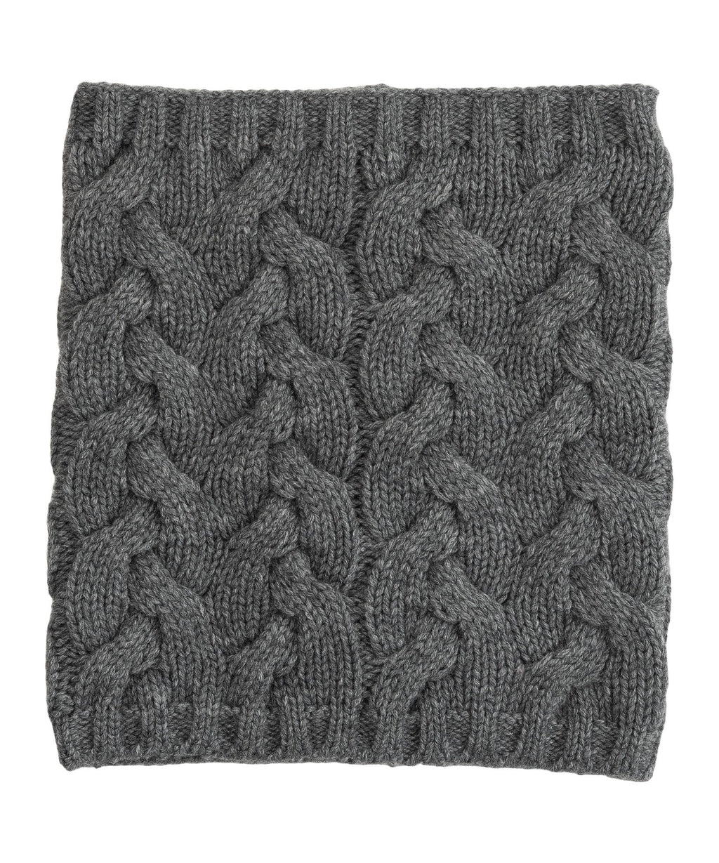 Park Cable Snood in color dark grey