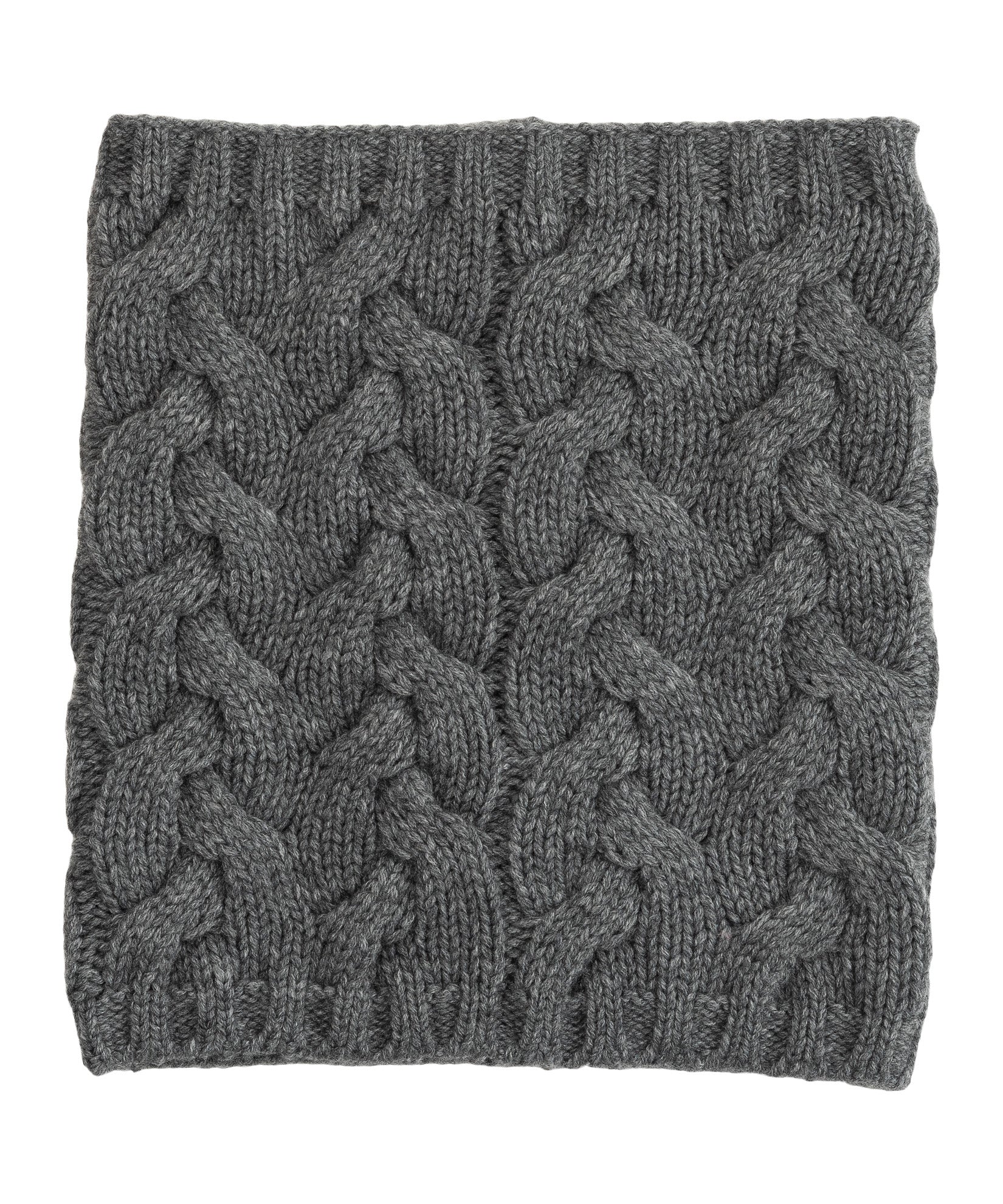 Park Cable Snood in color dark grey