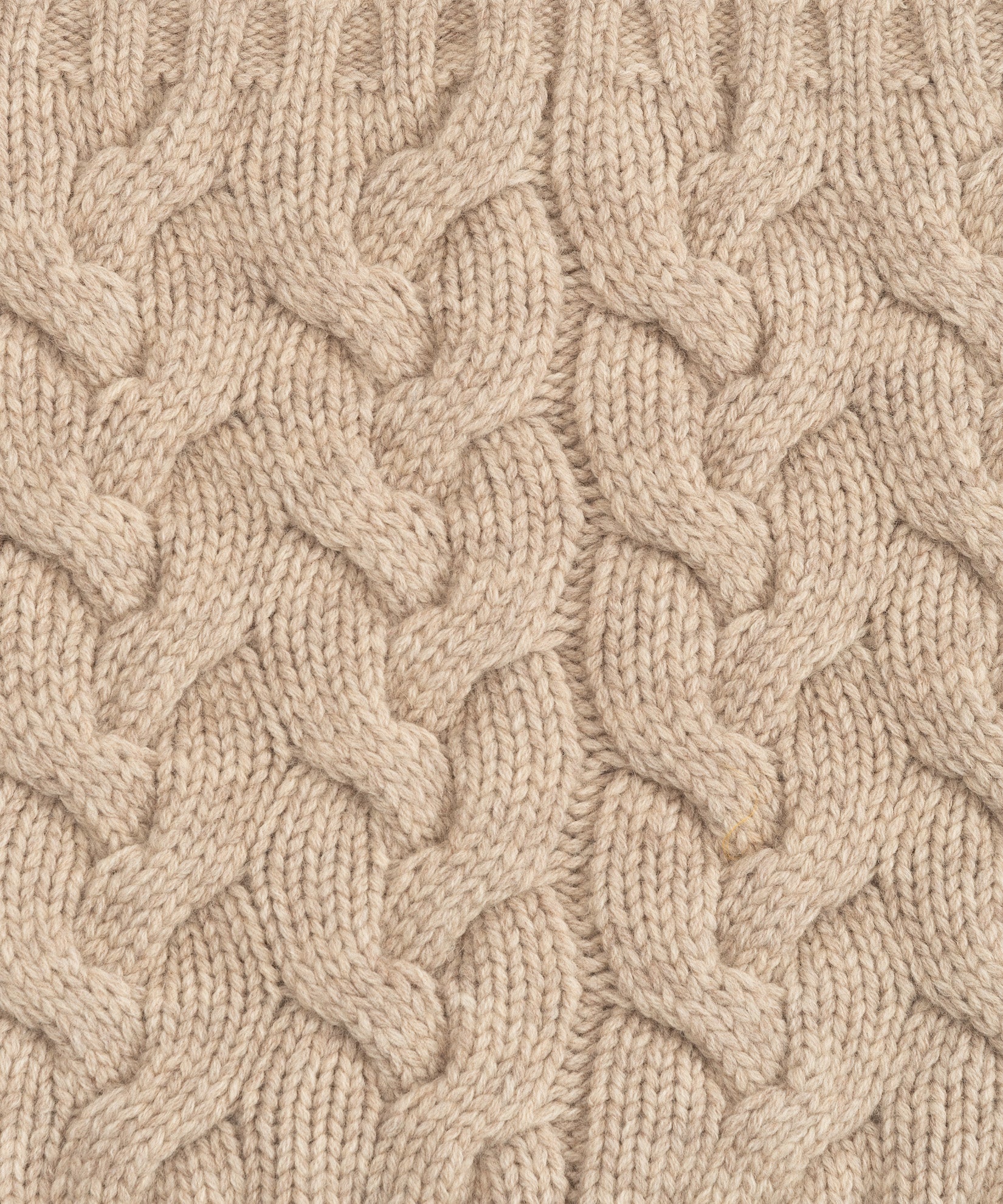 Park Cable Snood in color farro heather