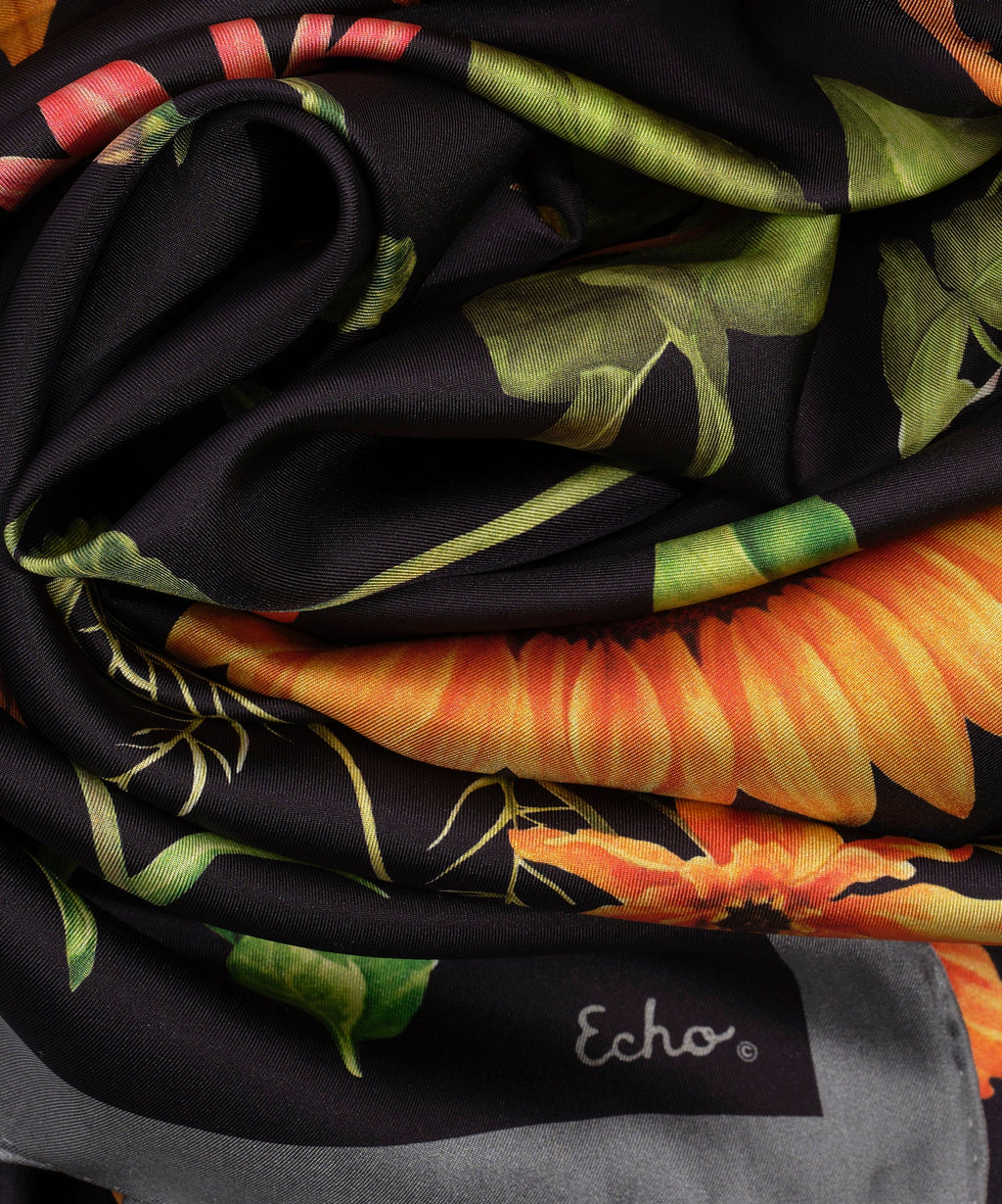 The Botanists 35" Silk Square Scarf