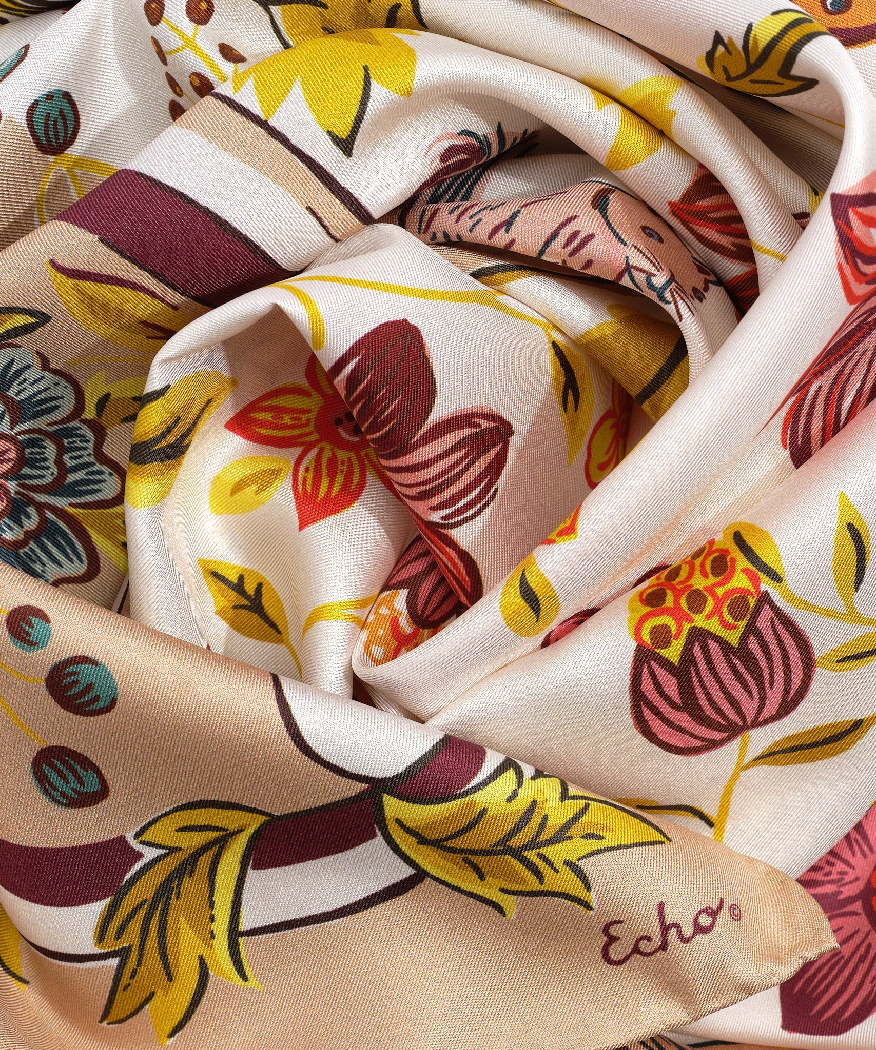 Park Stroll 35" Silk Square Scarf