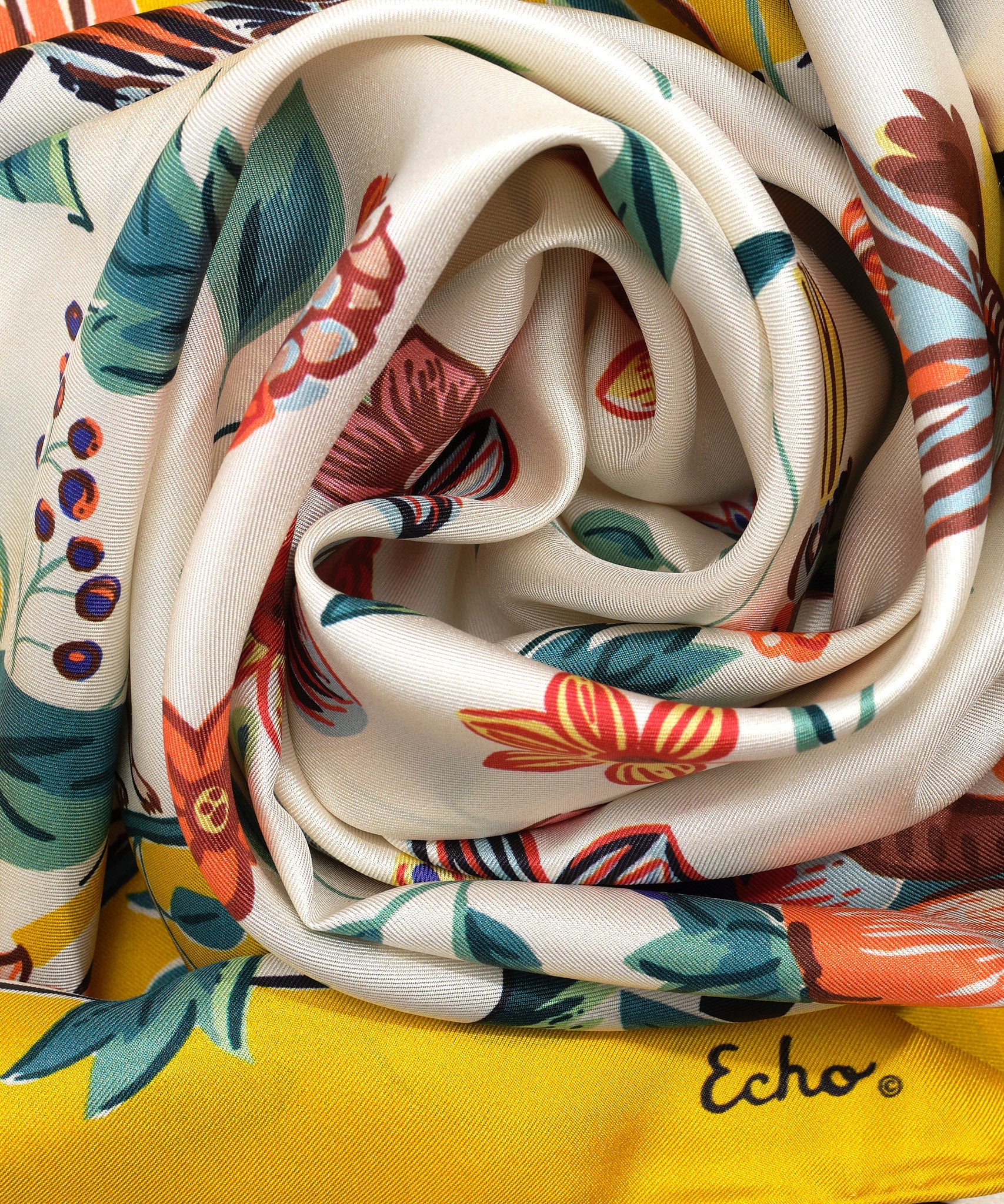 Park Stroll 35" Silk Square Scarf