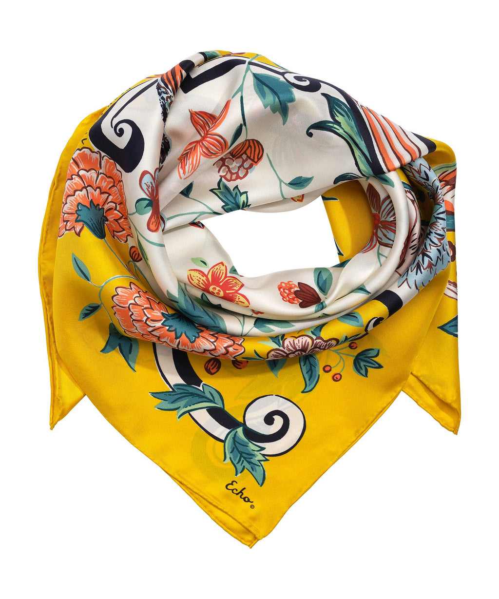 Park Stroll 35" Silk Square Scarf