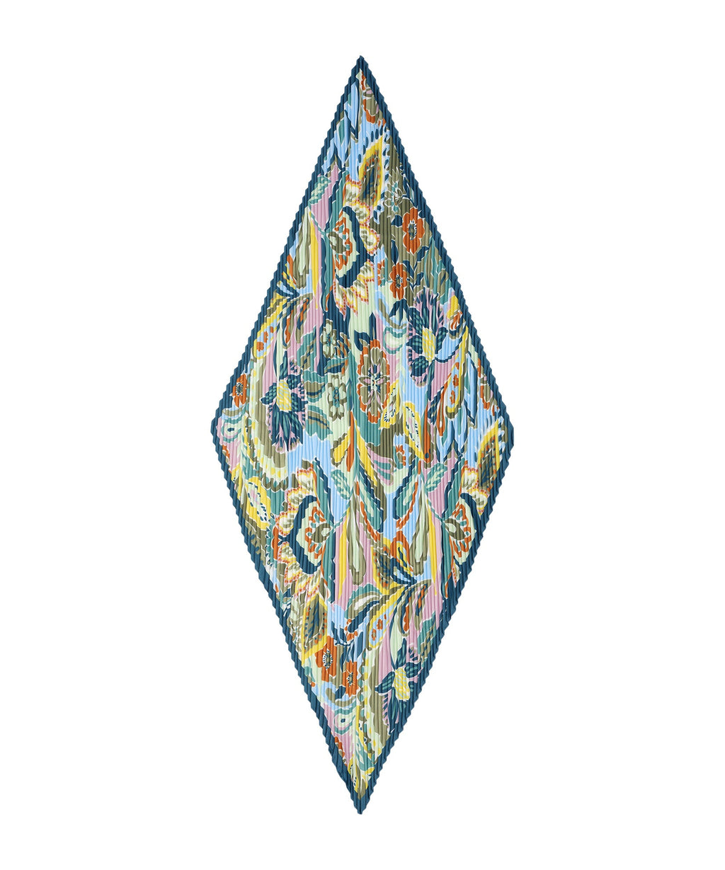 Crazy Paisley Pleated Diamond in color citron