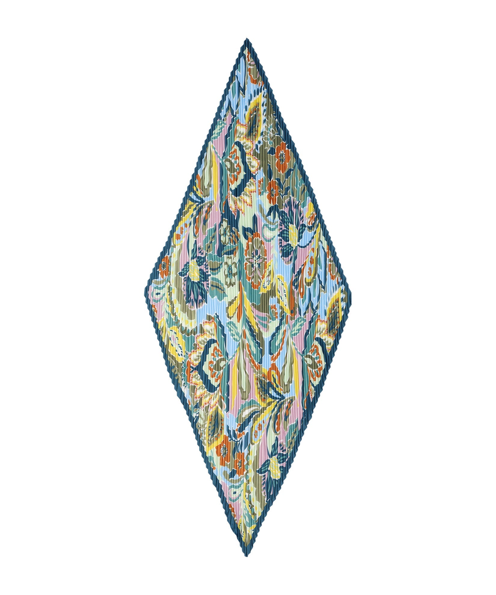 Crazy Paisley Pleated Diamond in color citron