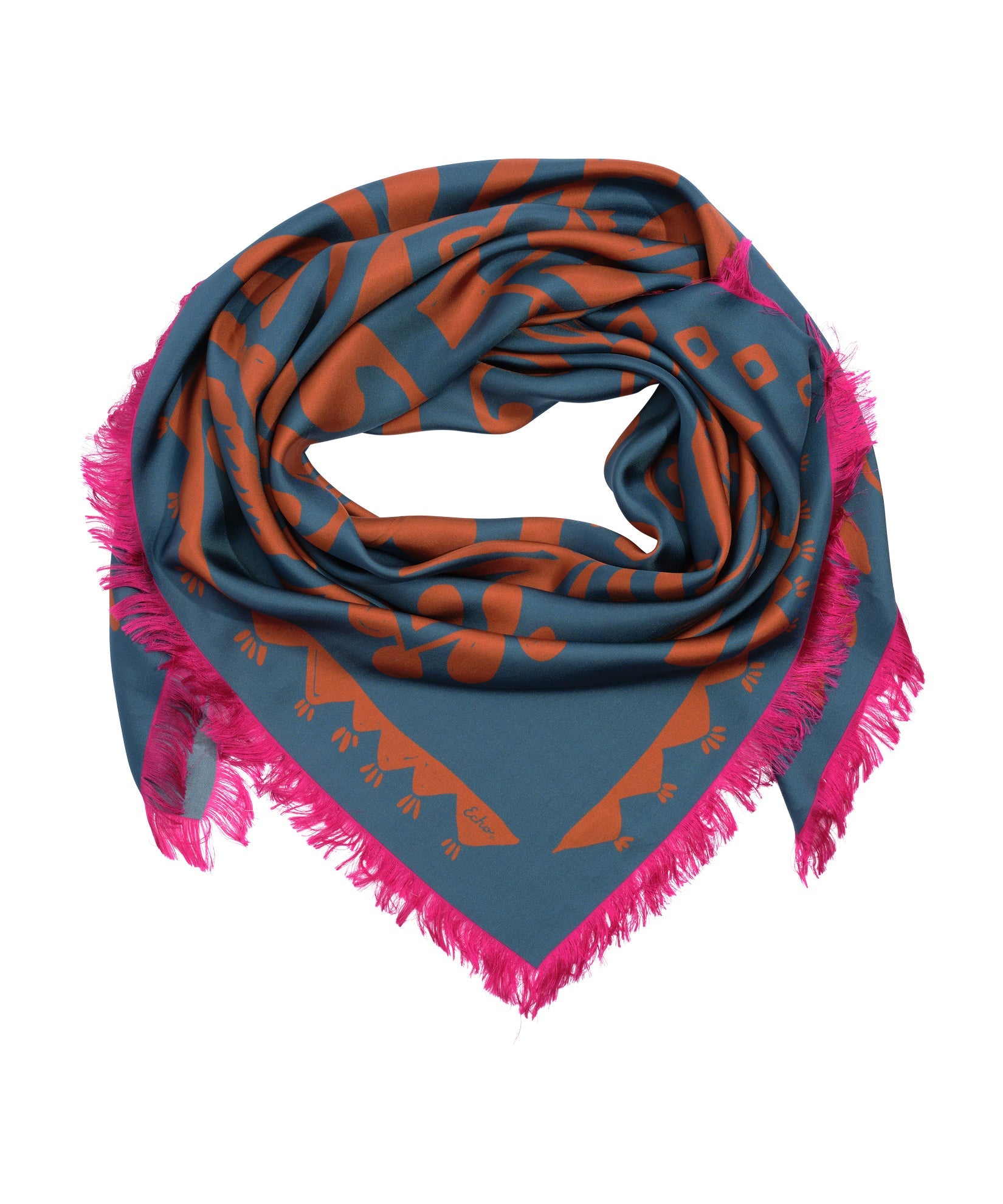 Park Paisley Oversized Silk Square Scarf