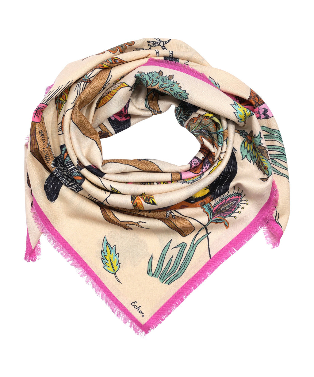 Park Visitors Oversized Square Scarf