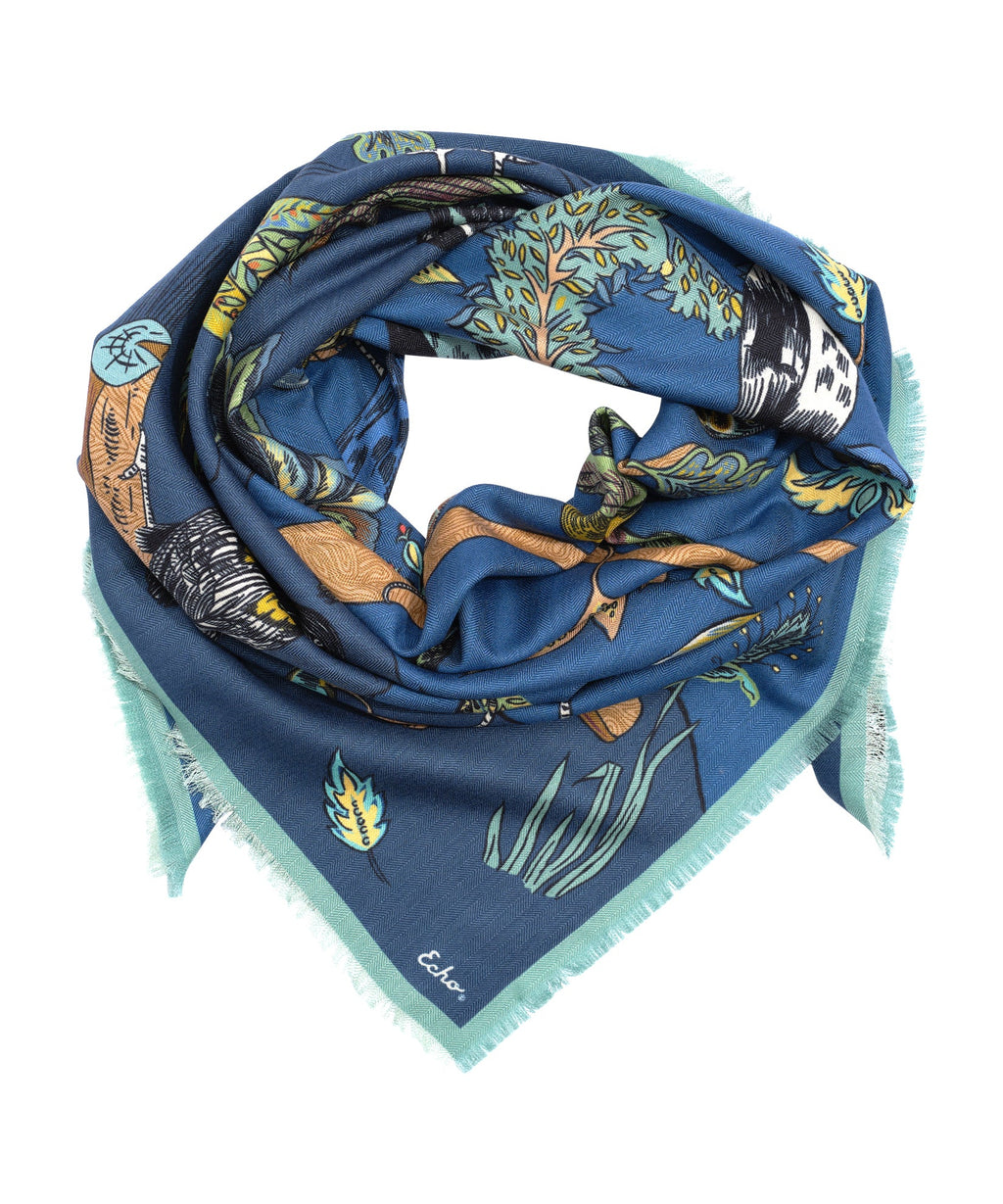 Park Visitors Oversized Square Scarf