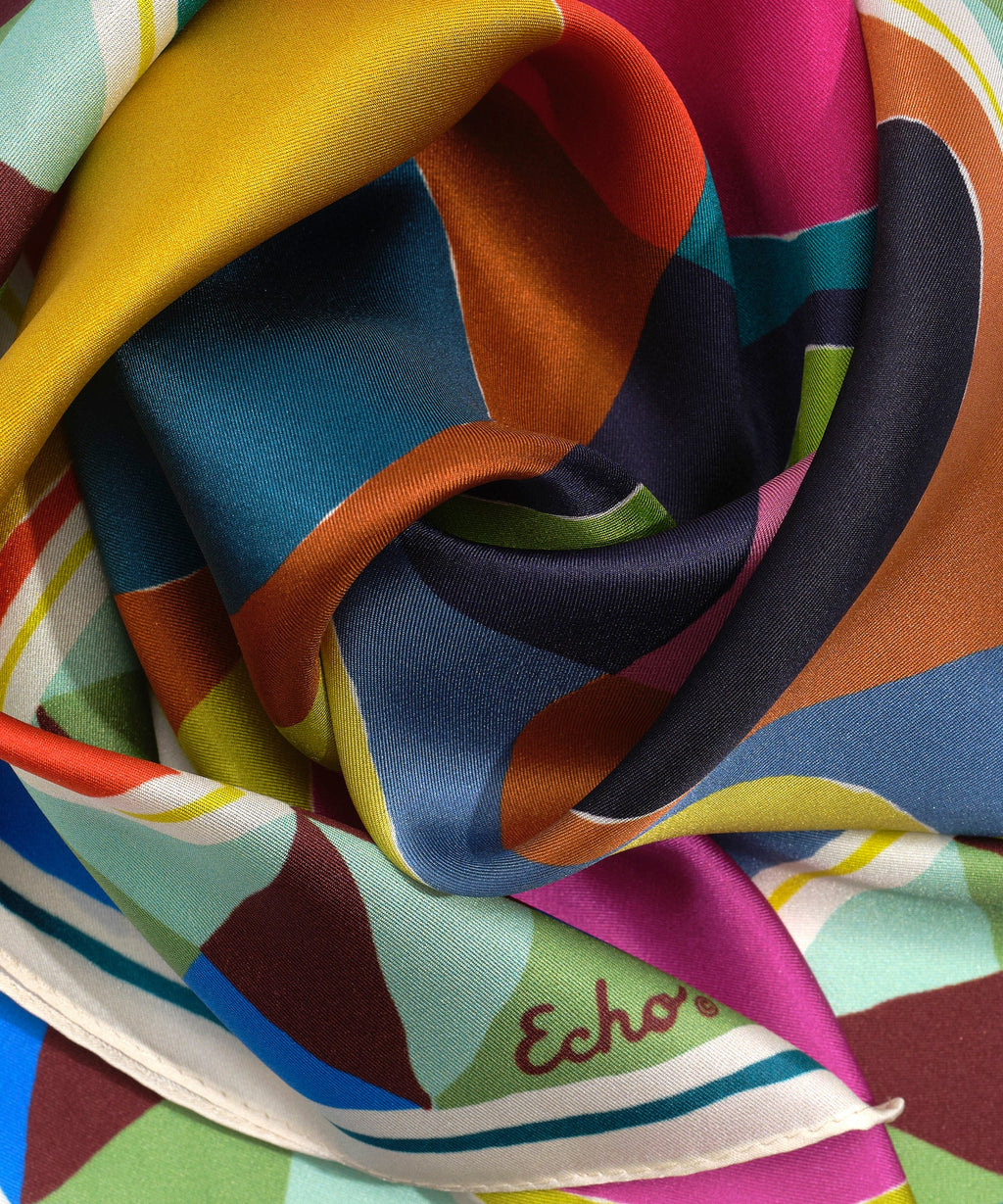 Painted Dots Silk Bandana