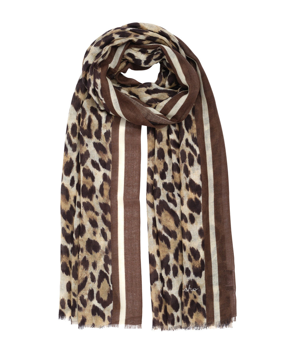 Leopard Wrap in color camel
