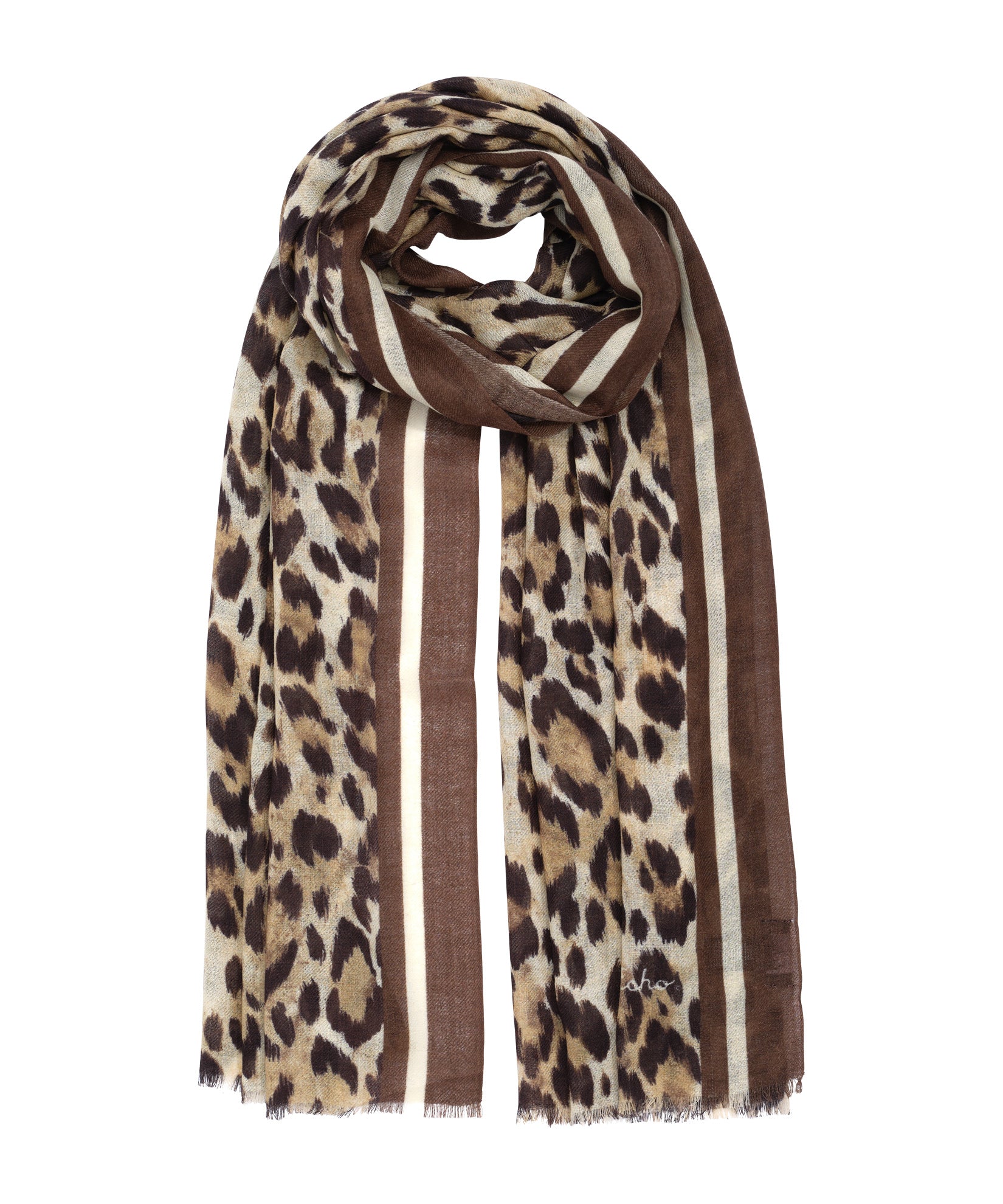 Leopard Wrap in color camel