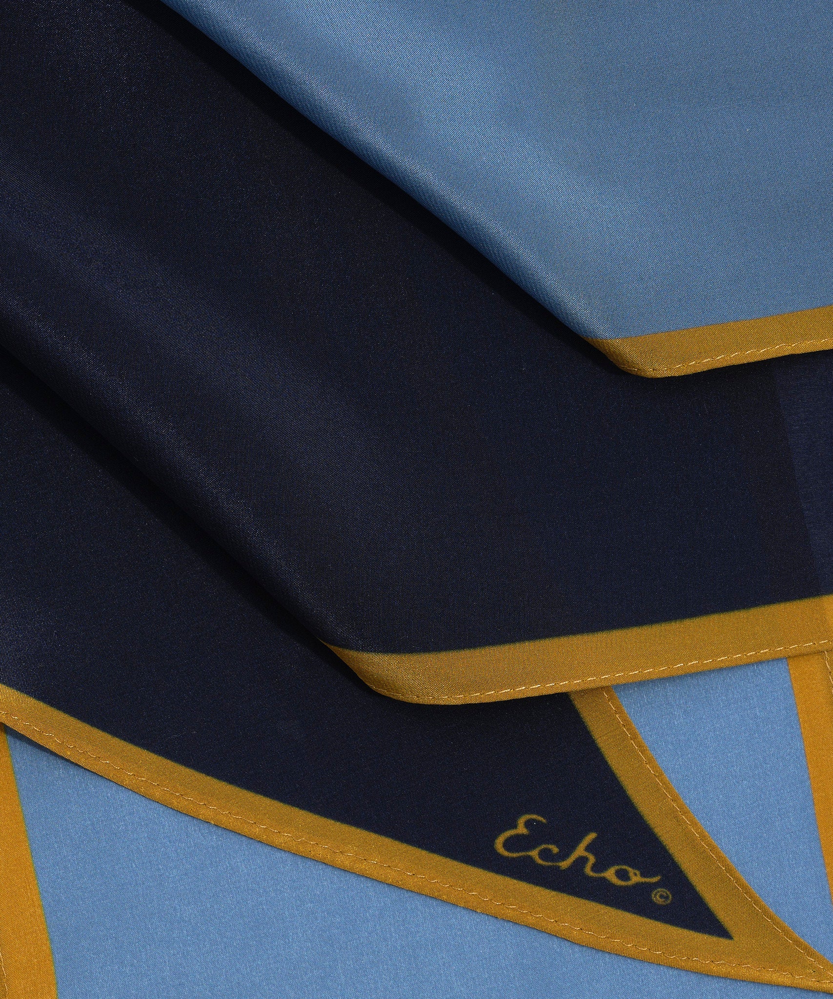 Colorblock Silk Bias Scarf